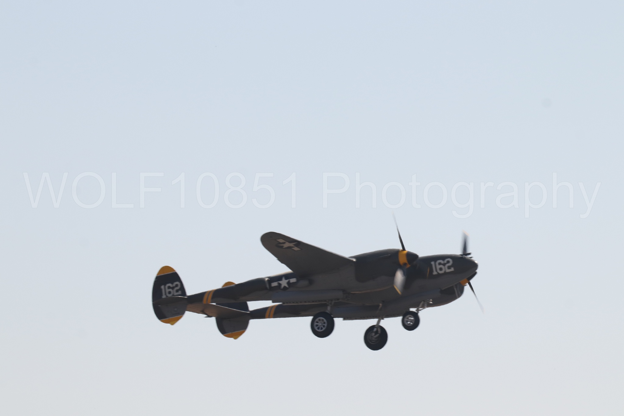 Aviation photography by WOLF10851 featuring P-38 Lightning, 23 Skidoo, California Capital Airshow 2023.