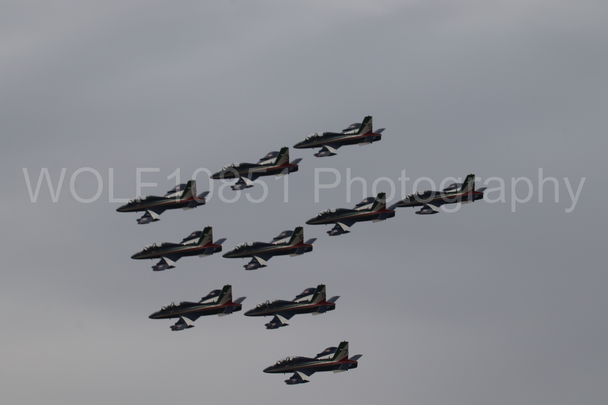 Aviation photography by WOLF10851 featuring California Capital Airshow 2024, MB-339 A, Frecce Tricolor.