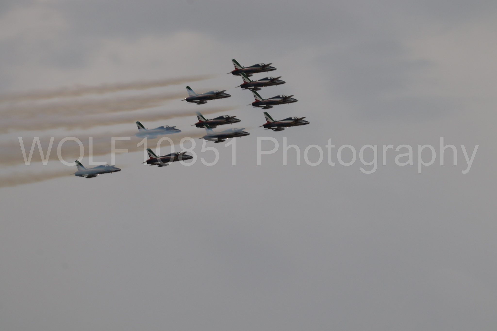 Aviation photography by WOLF10851 featuring MB-339 A, Frecce Tricolor.
