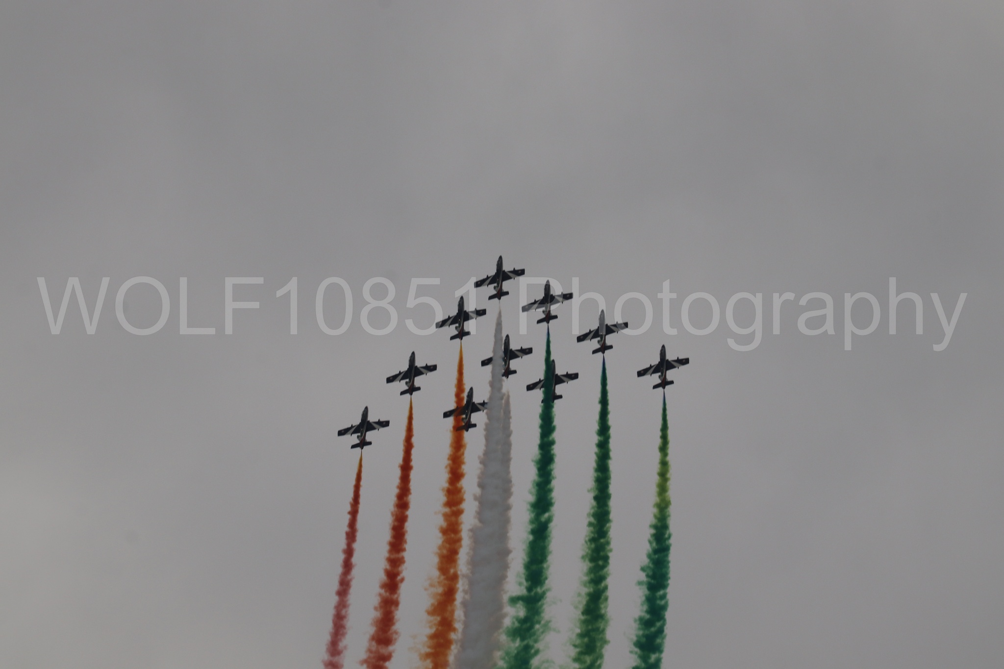 Aviation photography by WOLF10851 featuring California Capital Airshow 2024, MB-339 A, Frecce Tricolor.