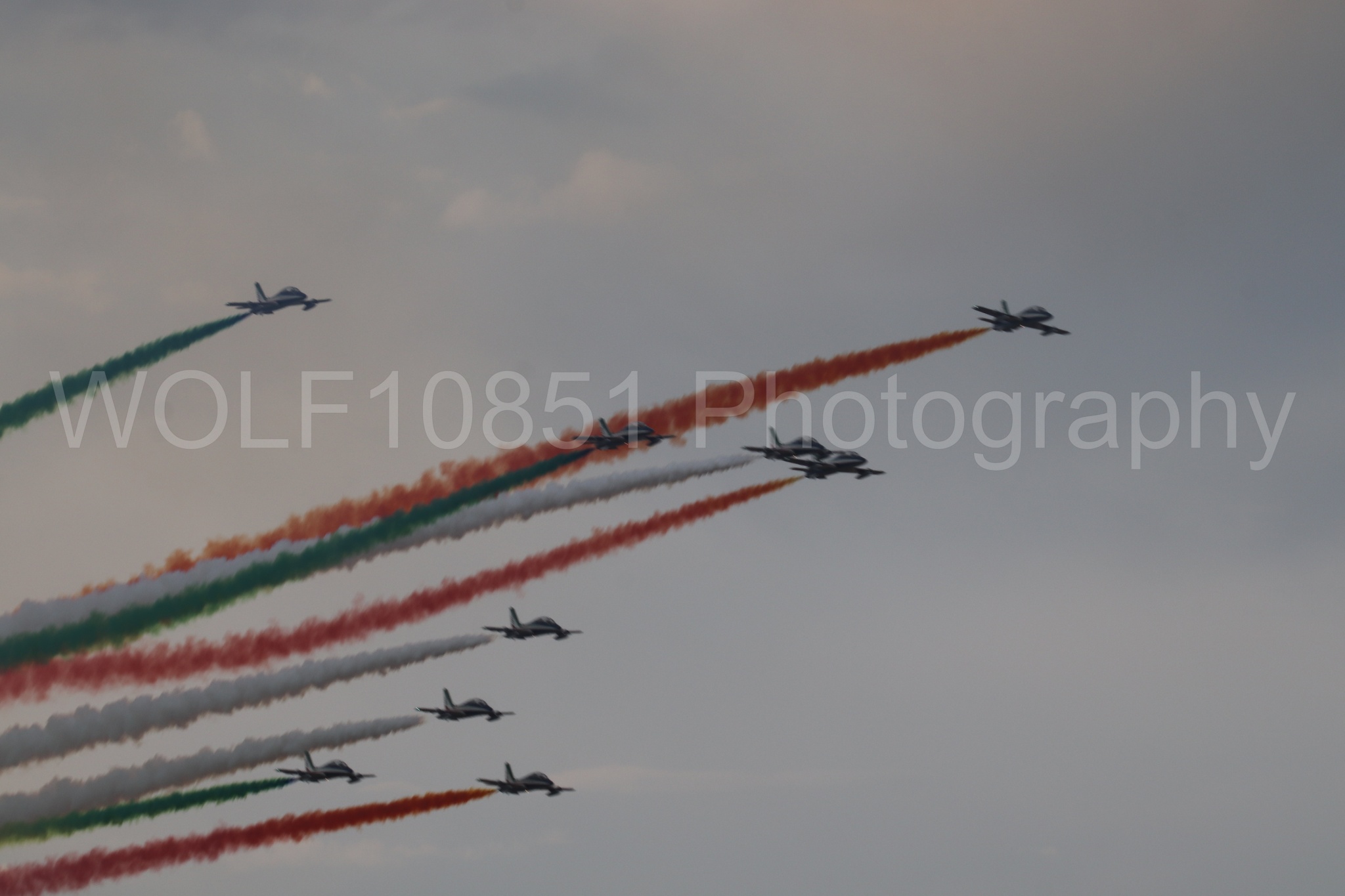 Aviation photography by WOLF10851 featuring California Capital Airshow 2024, MB-339 A, Frecce Tricolor.