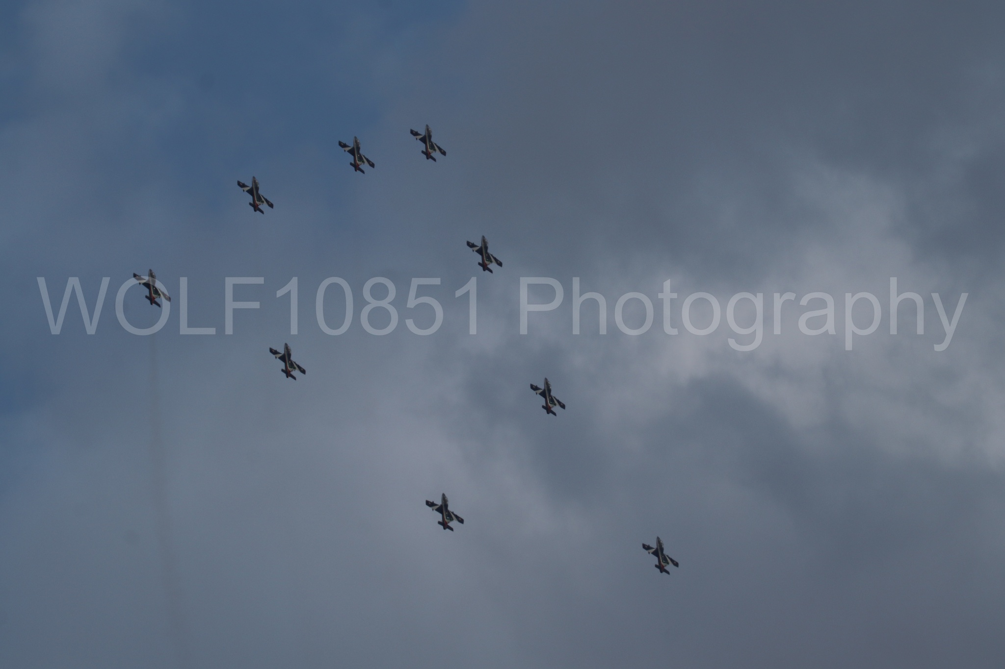 Aviation photography by WOLF10851 featuring MB-339 A, Frecce Tricolor.
