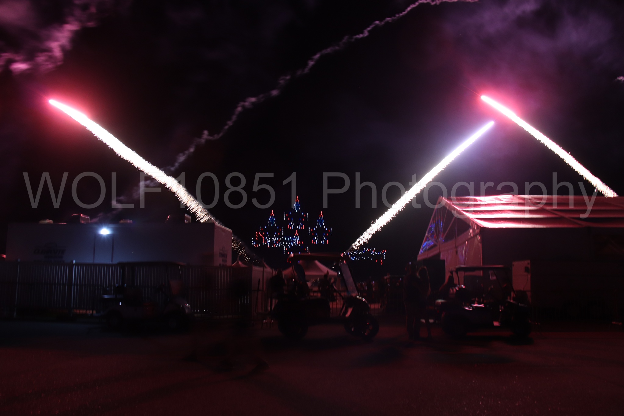 Aviation photography by WOLF10851 featuring Night time Air Show, California Capital Airshow 2024, Drones.