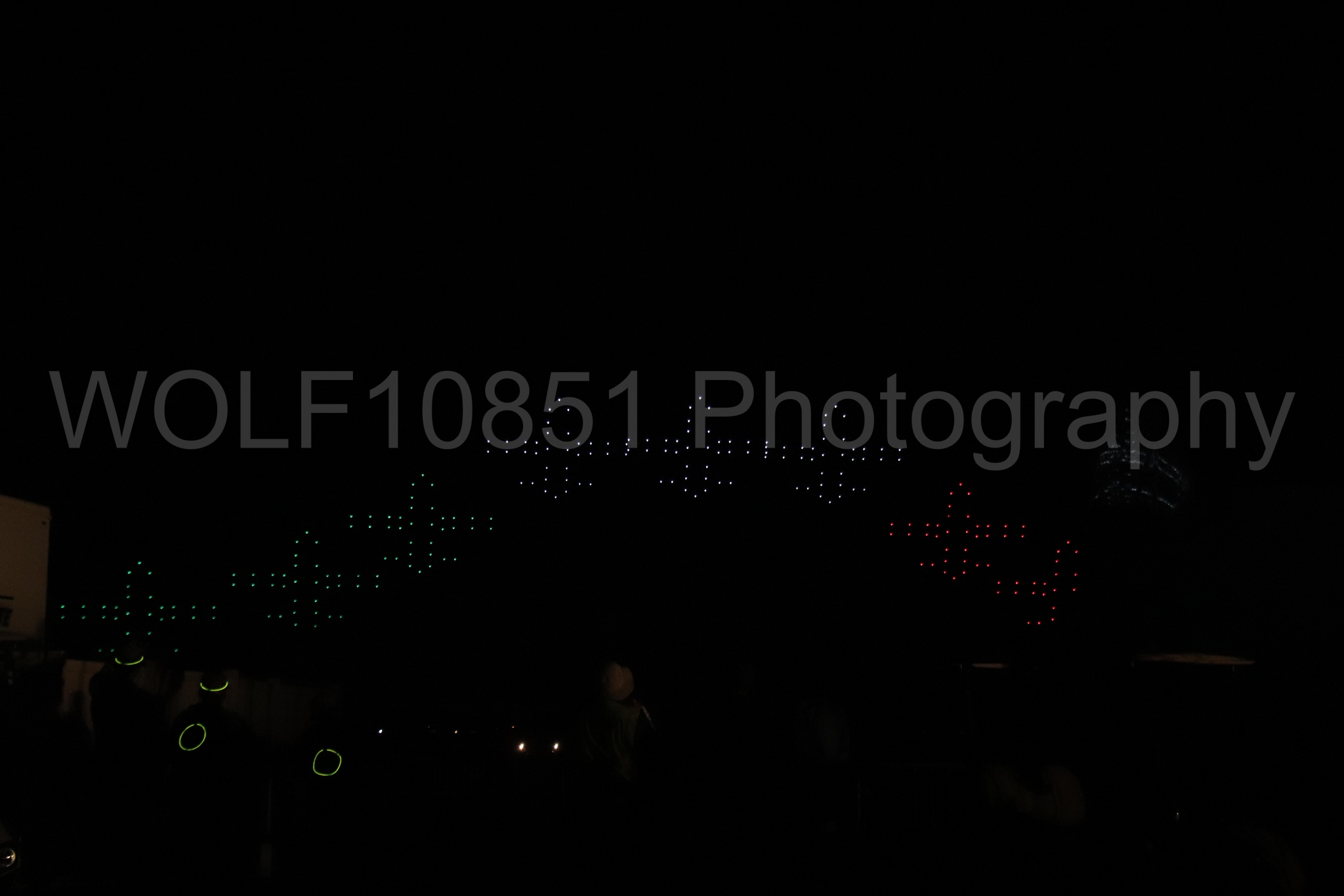 Aviation photography by WOLF10851 featuring Night time Air Show, Drones.