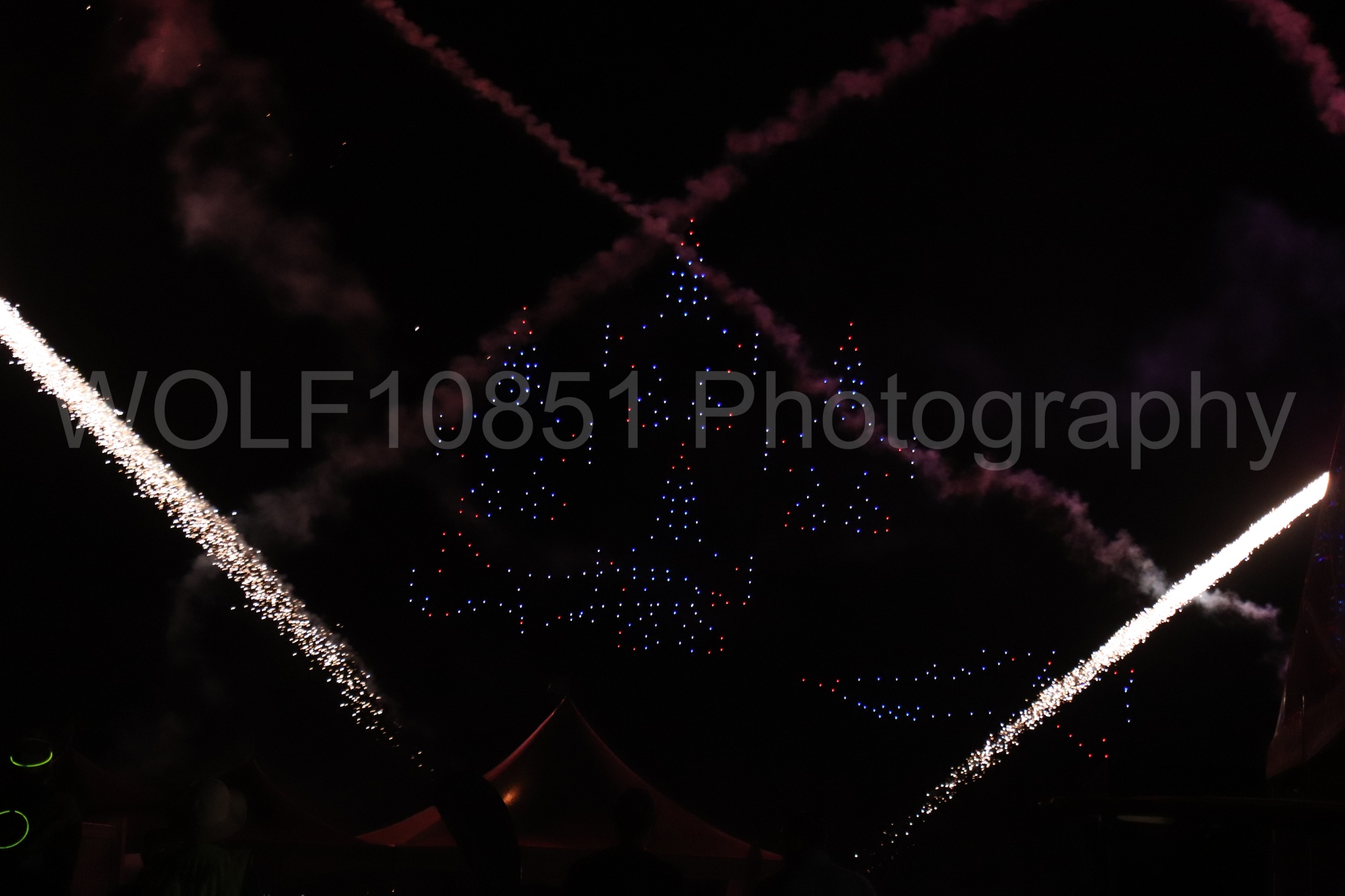 Aviation photography by WOLF10851 featuring Night time Air Show, Drones.