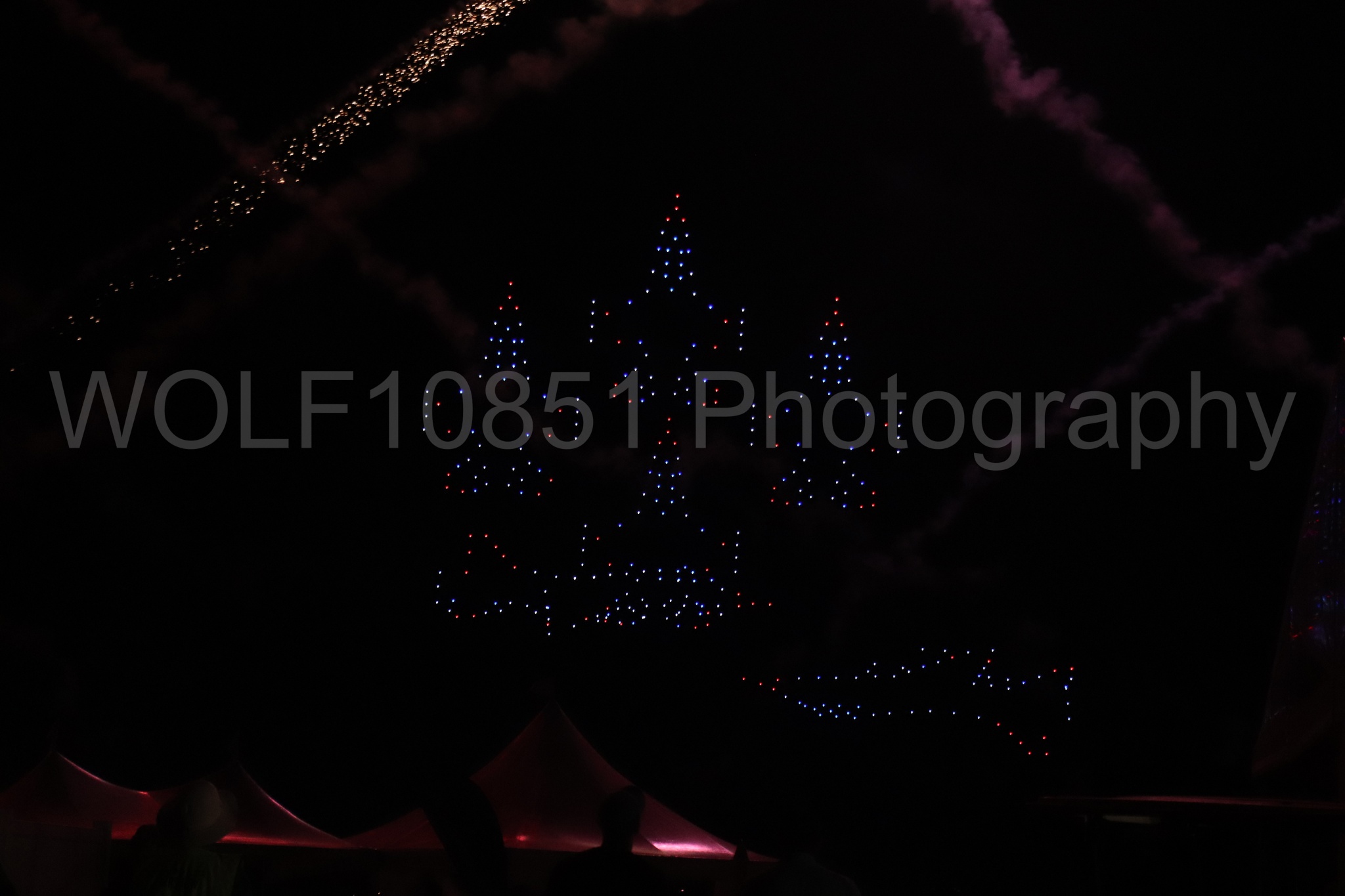 Aviation photography by WOLF10851 featuring Night time Air Show, Drones.