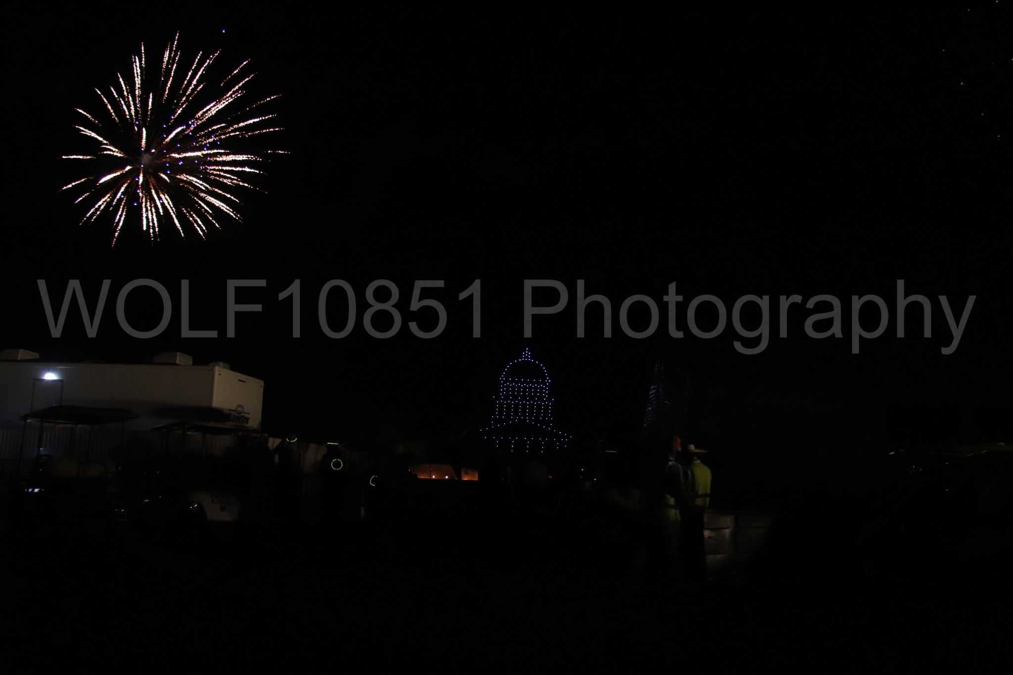 Aviation photography by WOLF10851 featuring Night time Air Show, Drones.