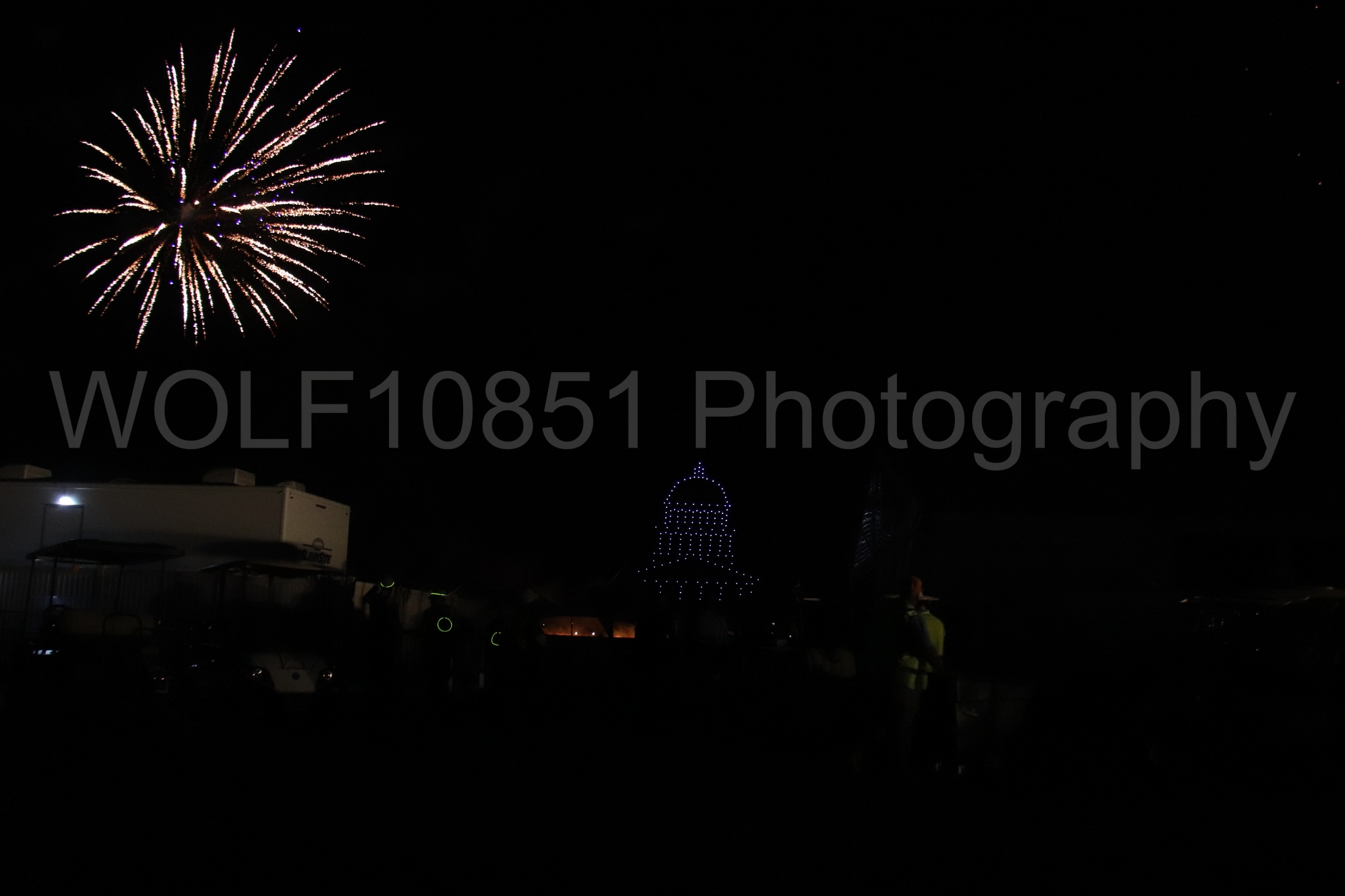 Aviation photography by WOLF10851 featuring Night time Air Show, Drones.