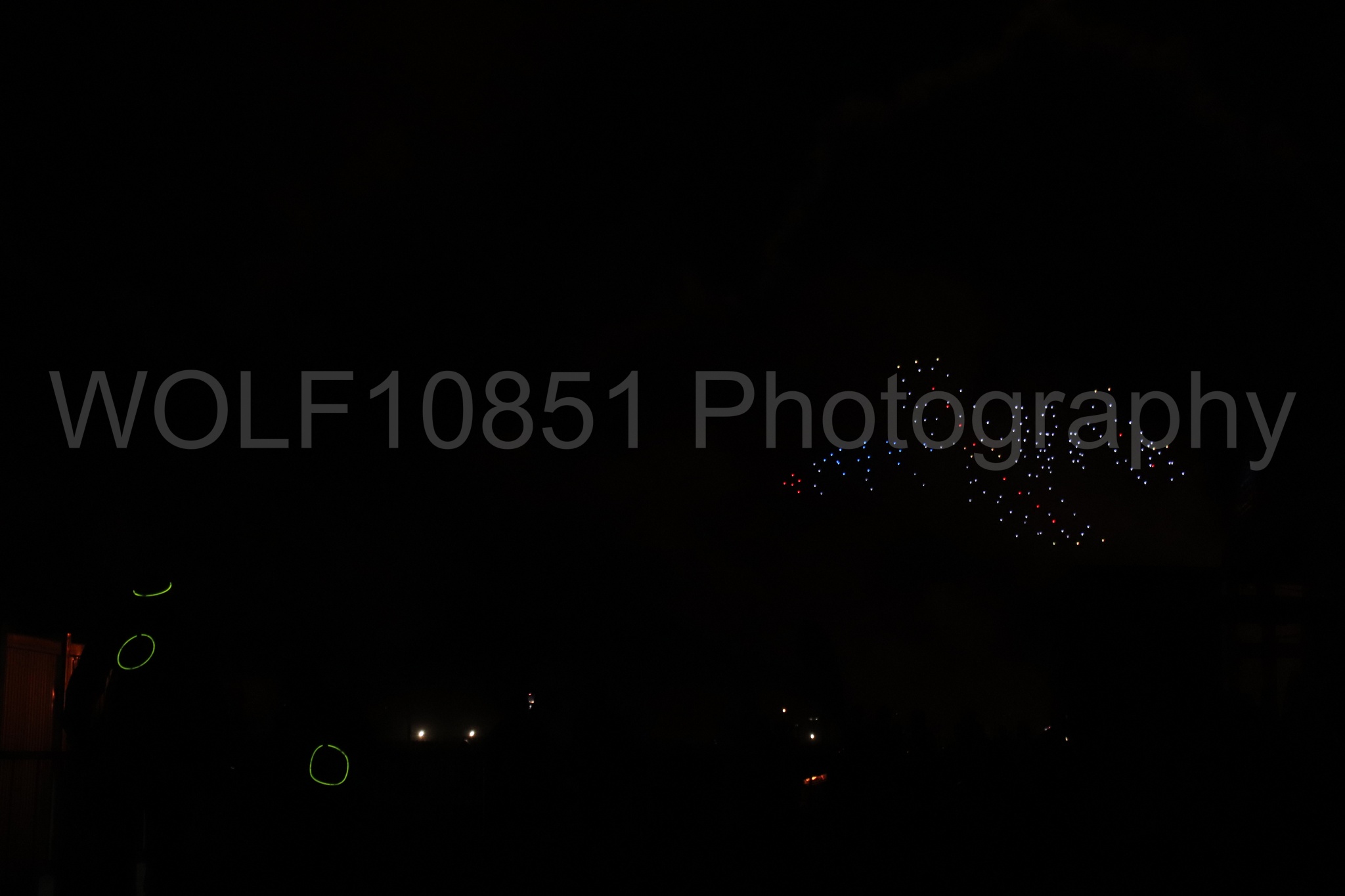 Aviation photography by WOLF10851 featuring Night time Air Show, Drones.