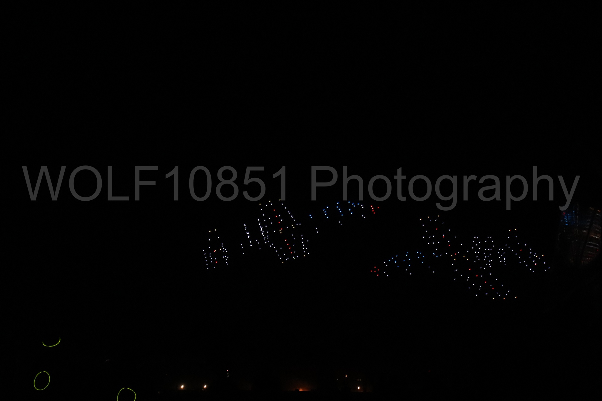 Aviation photography by WOLF10851 featuring Night time Air Show, Drones.