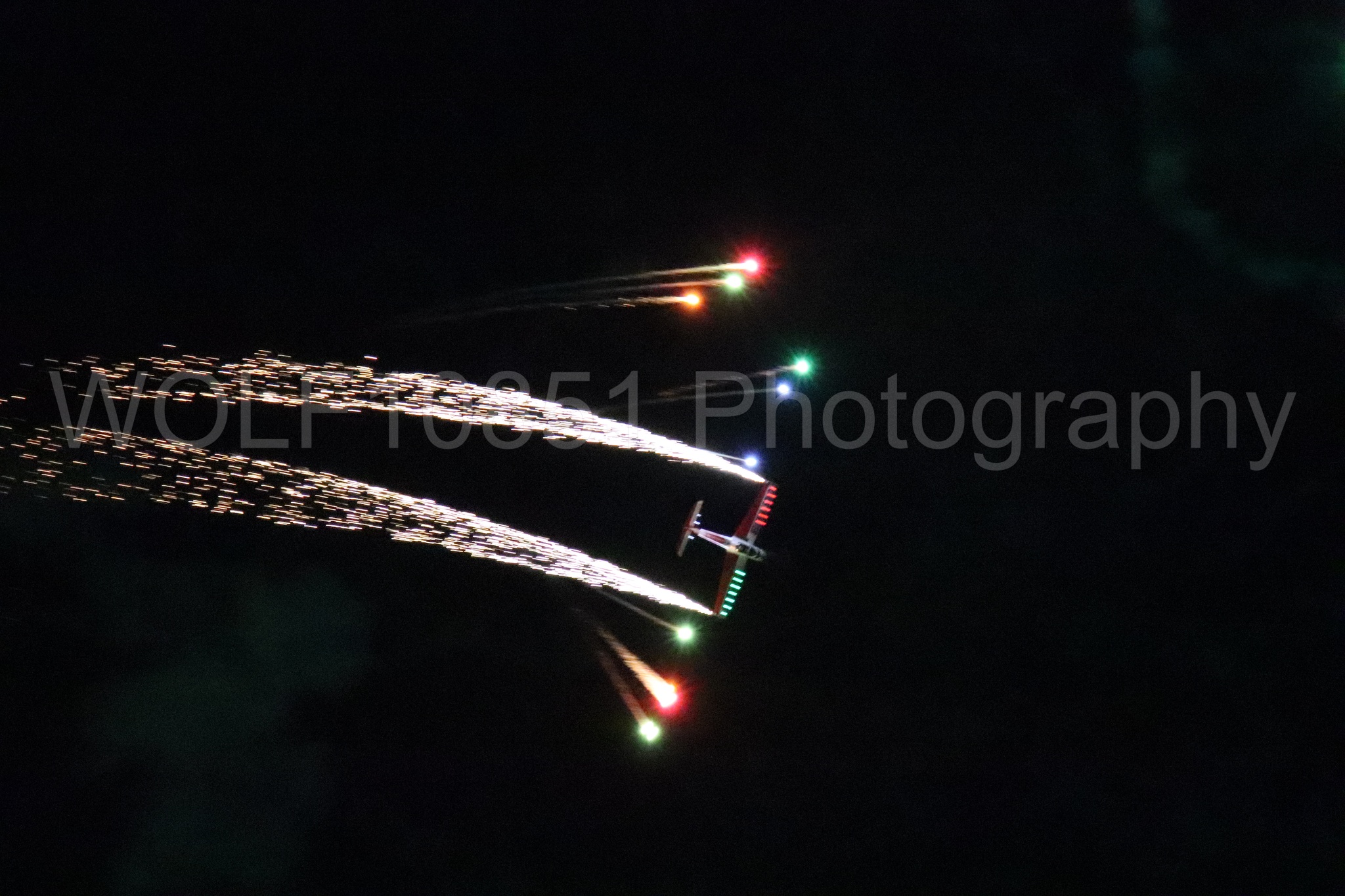 Aviation photography by WOLF10851 featuring Night time Air Show, deHavilland Super Chipmunk, Ghost Writer Airshows.