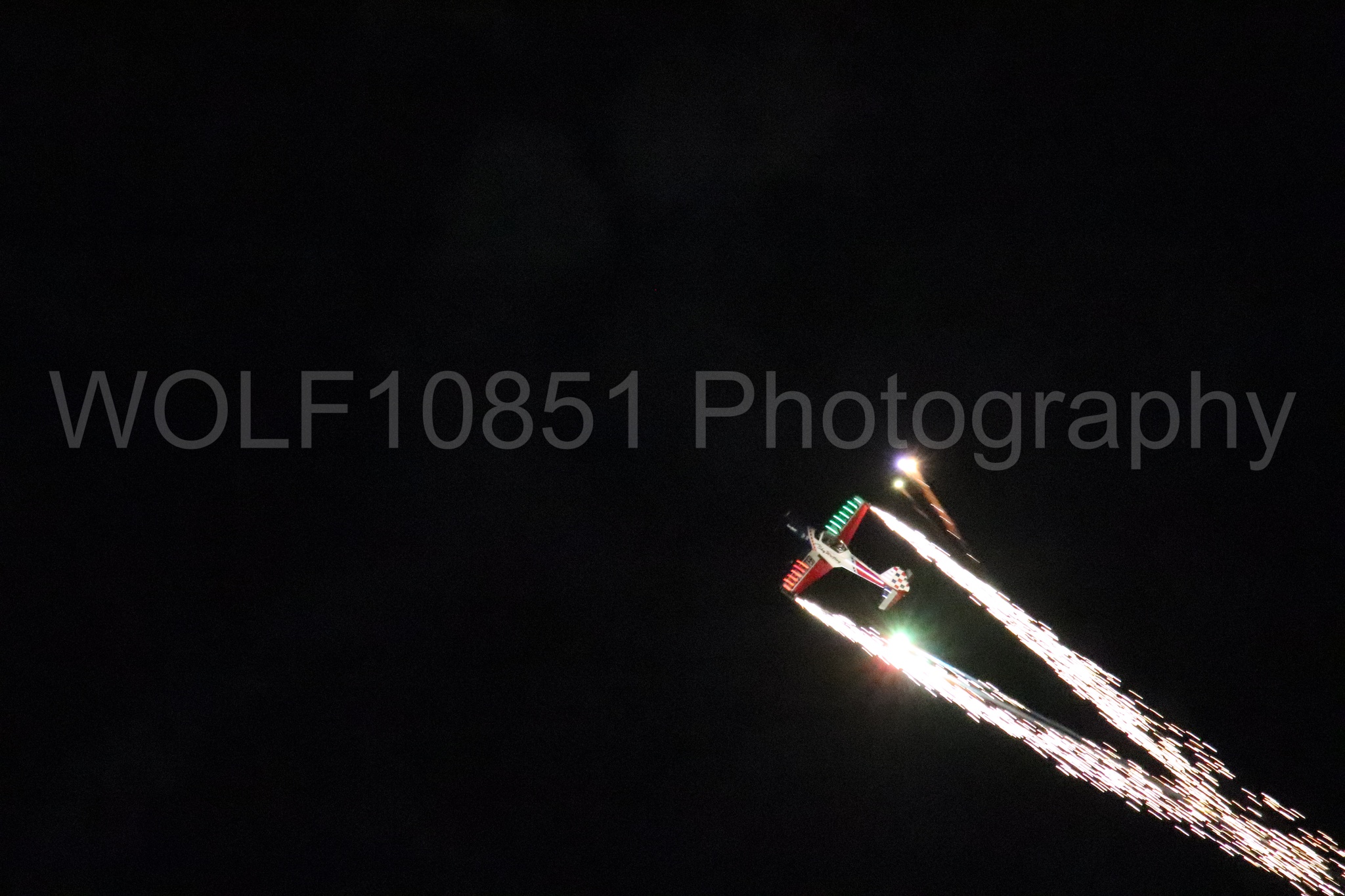 Aviation photography by WOLF10851 featuring Night time Air Show, deHavilland Super Chipmunk, Ghost Writer Airshows.