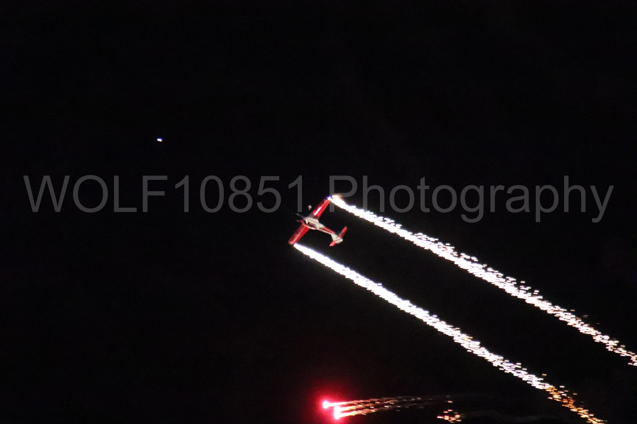 Aviation photography by WOLF10851 featuring Night time Air Show, deHavilland Super Chipmunk, Ghost Writer Airshows.