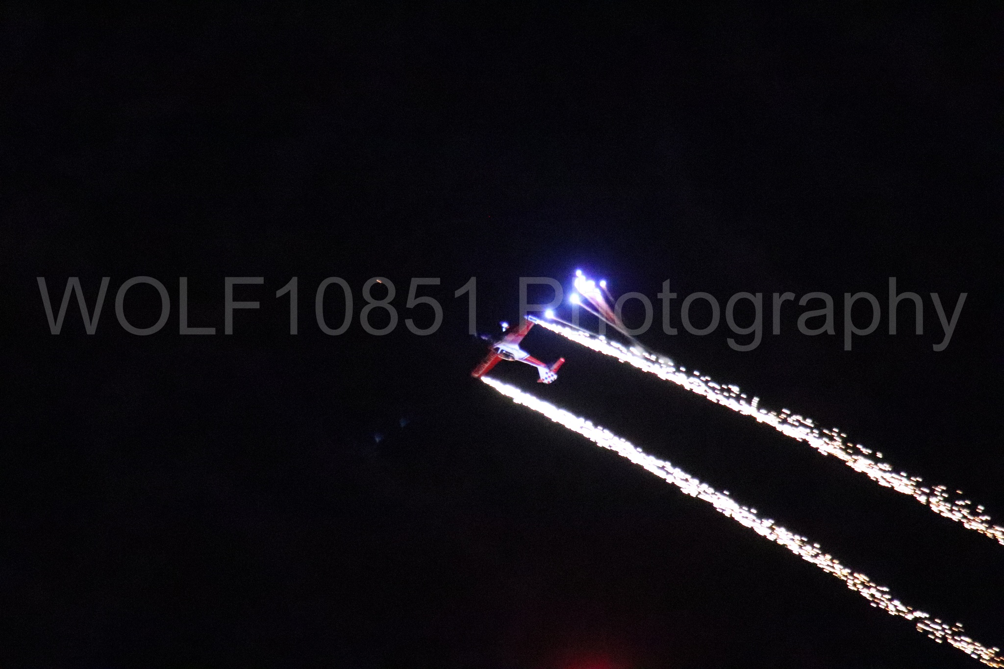 Aviation photography by WOLF10851 featuring Night time Air Show, deHavilland Super Chipmunk, Ghost Writer Airshows.