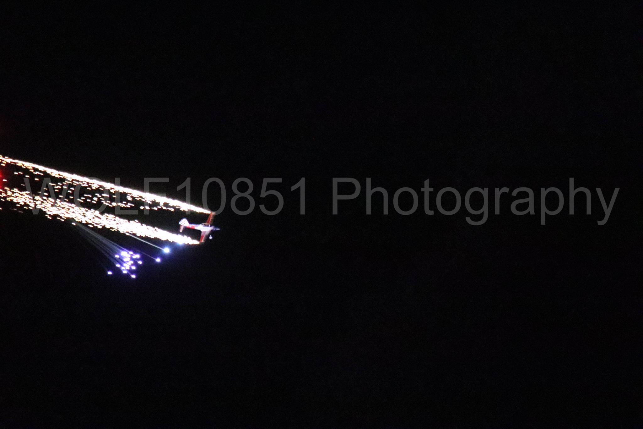 Aviation photography by WOLF10851 featuring Night time Air Show, deHavilland Super Chipmunk, Ghost Writer Airshows.