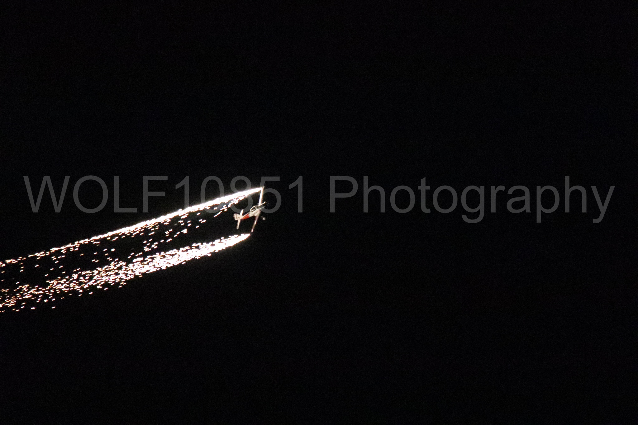 Aviation photography by WOLF10851 featuring Night time Air Show, deHavilland Super Chipmunk, Ghost Writer Airshows.