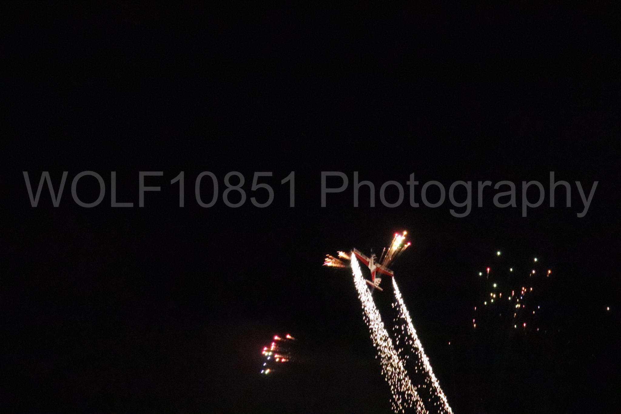 Aviation photography by WOLF10851 featuring Night time Air Show, deHavilland Super Chipmunk, Ghost Writer Airshows.