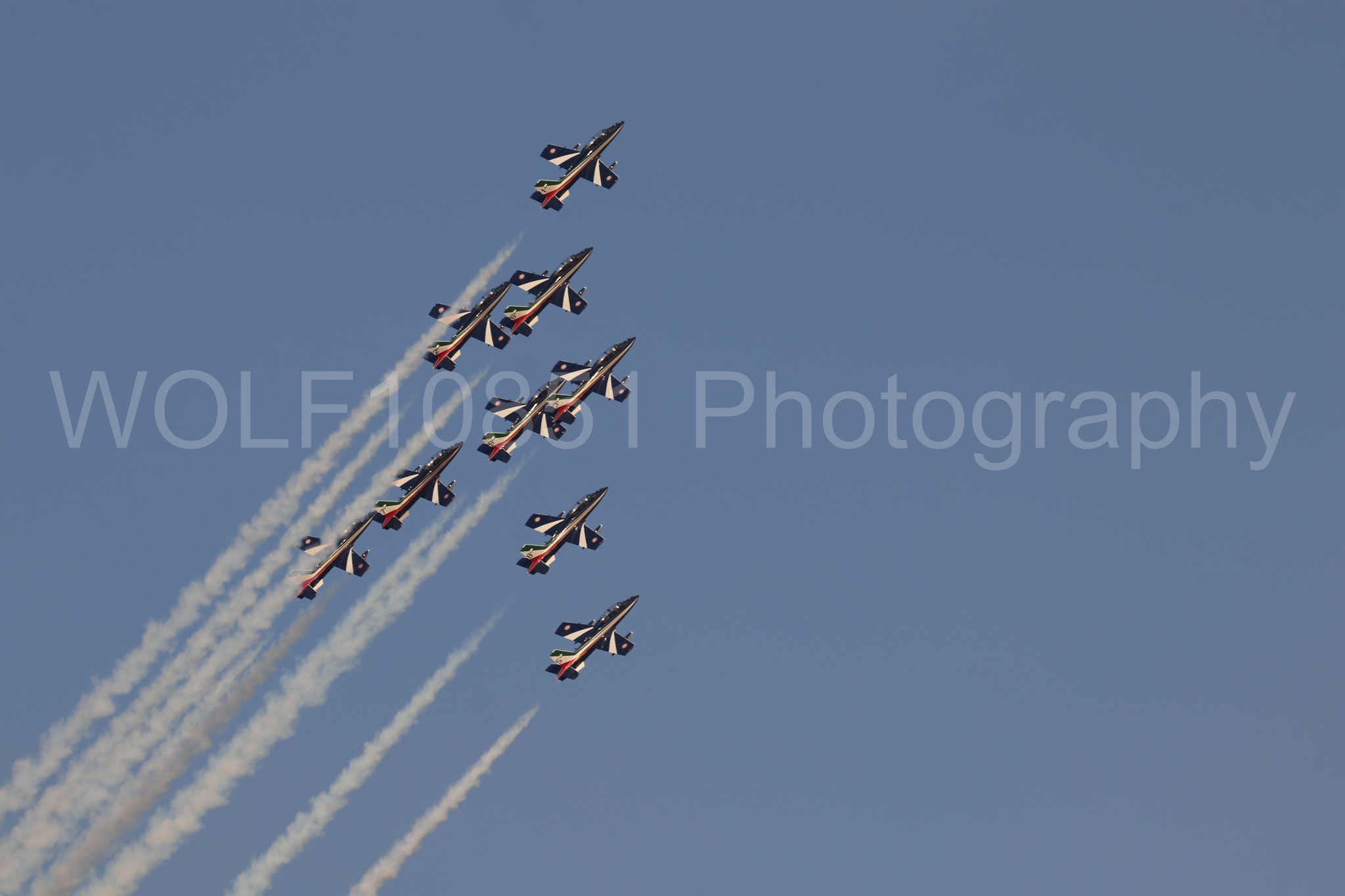 Aviation photography by WOLF10851 featuring MB-339 A, Frecce Tricolor.