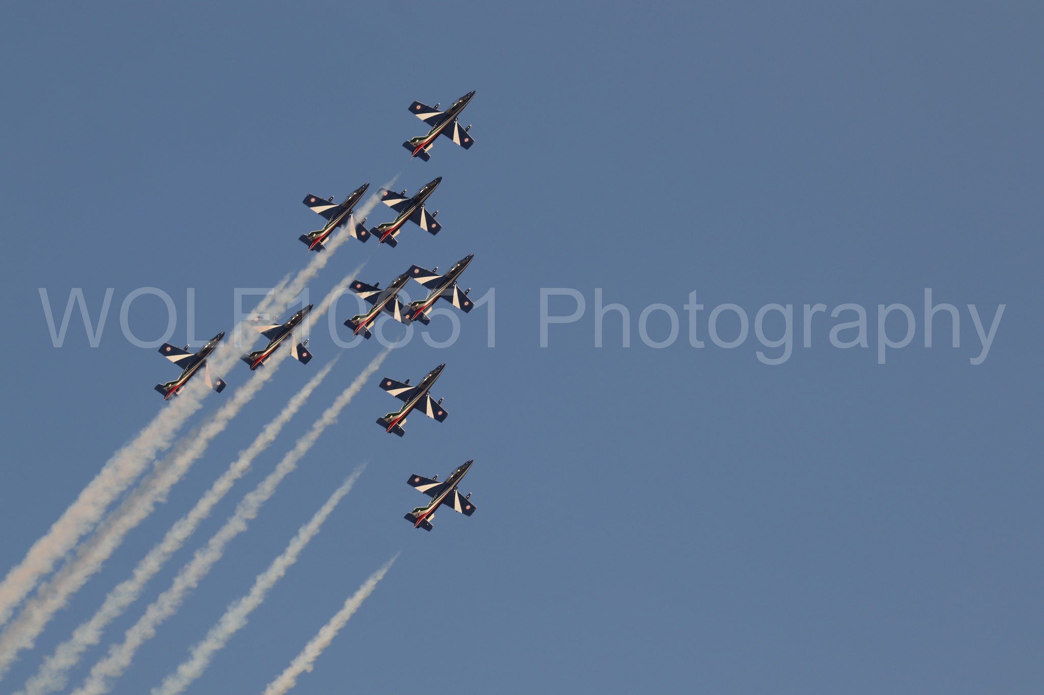 Aviation photography by WOLF10851 featuring MB-339 A, Frecce Tricolor.