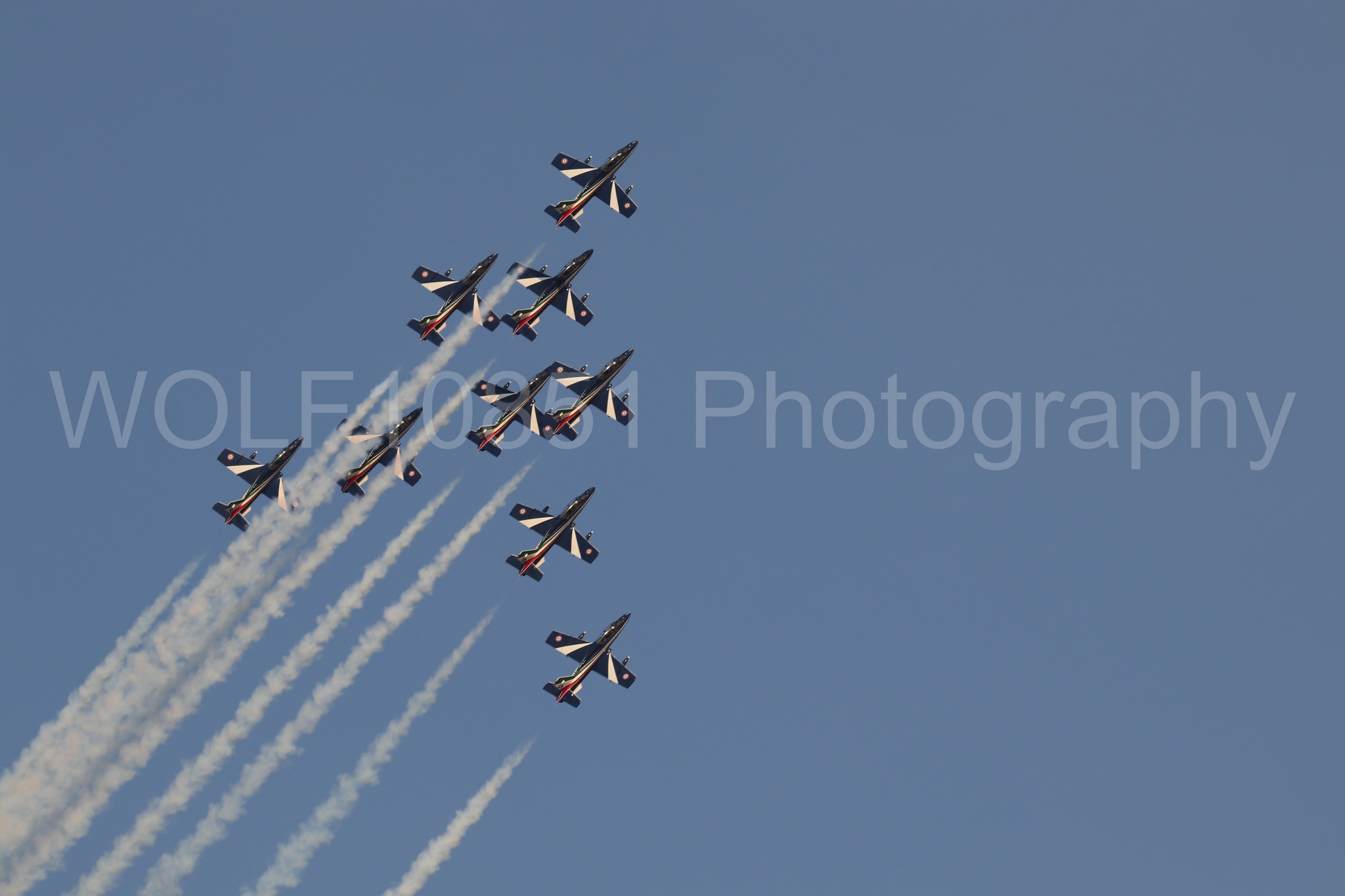 Aviation photography by WOLF10851 featuring MB-339 A, Frecce Tricolor.
