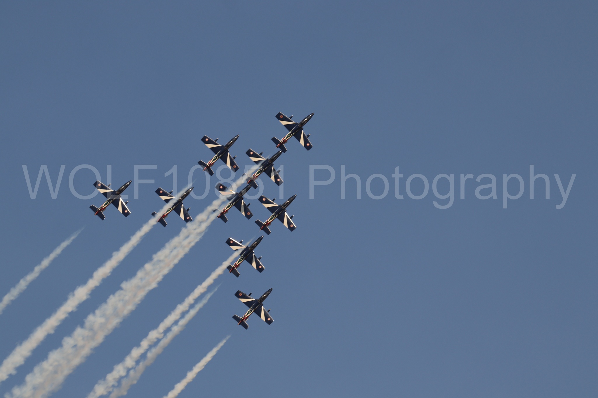 Aviation photography by WOLF10851 featuring California Capital Airshow 2024, MB-339 A, Frecce Tricolor.