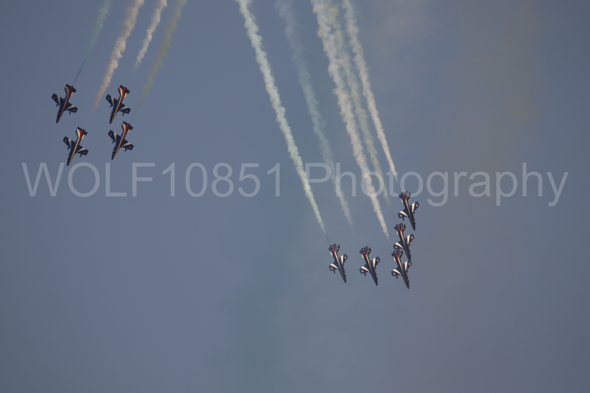 Aviation photography by WOLF10851 featuring MB-339 A, Frecce Tricolor.