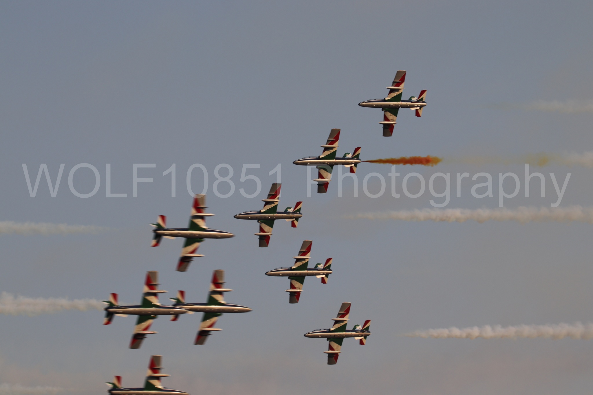 Aviation photography by WOLF10851 featuring California Capital Airshow 2024, MB-339 A, Frecce Tricolor.