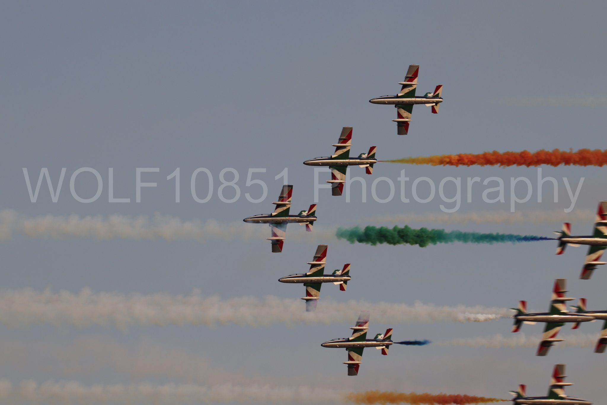 Aviation photography by WOLF10851 featuring California Capital Airshow 2024, MB-339 A, Frecce Tricolor.