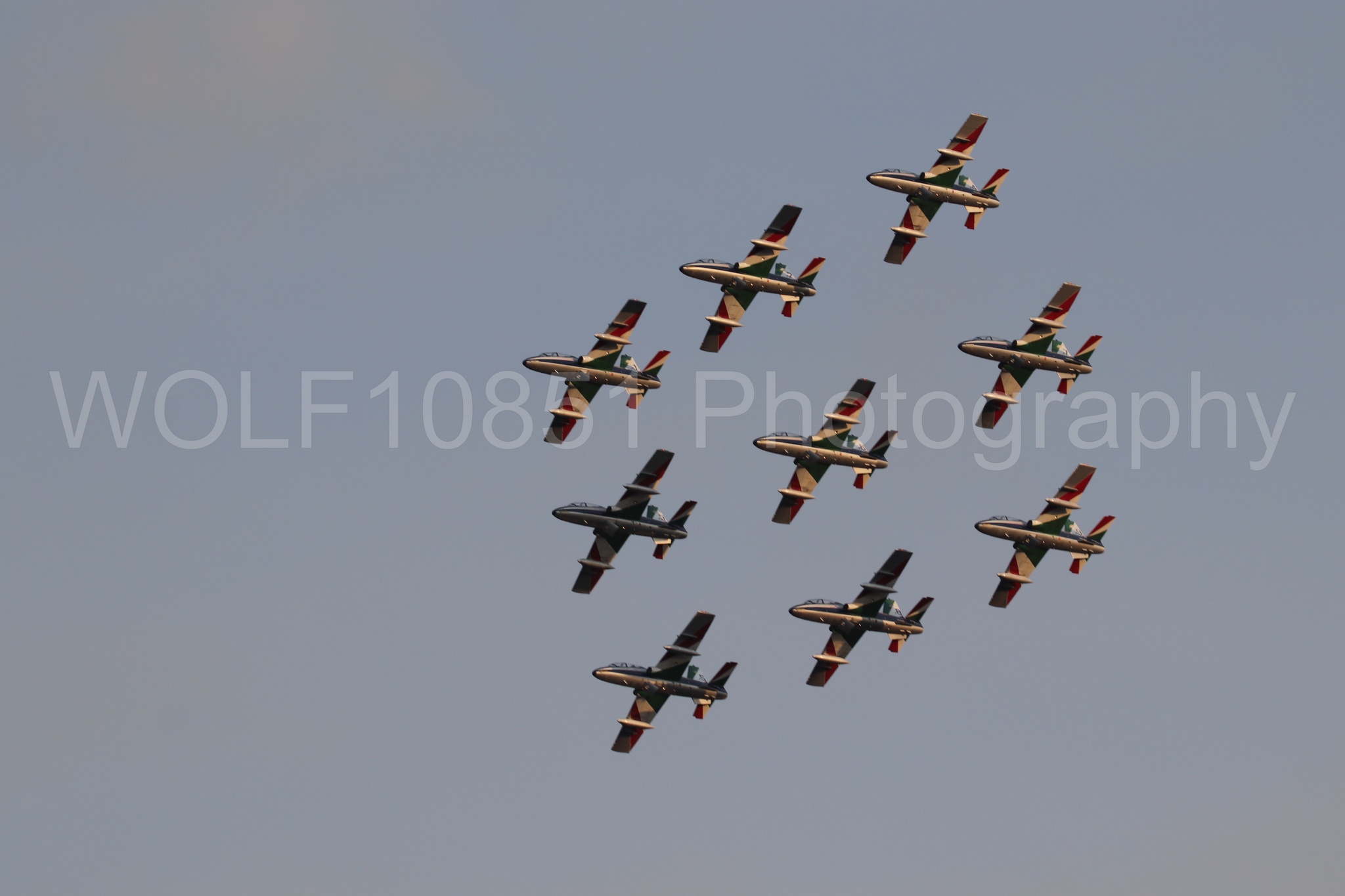 Aviation photography by WOLF10851 featuring California Capital Airshow 2024, MB-339 A, Frecce Tricolor.