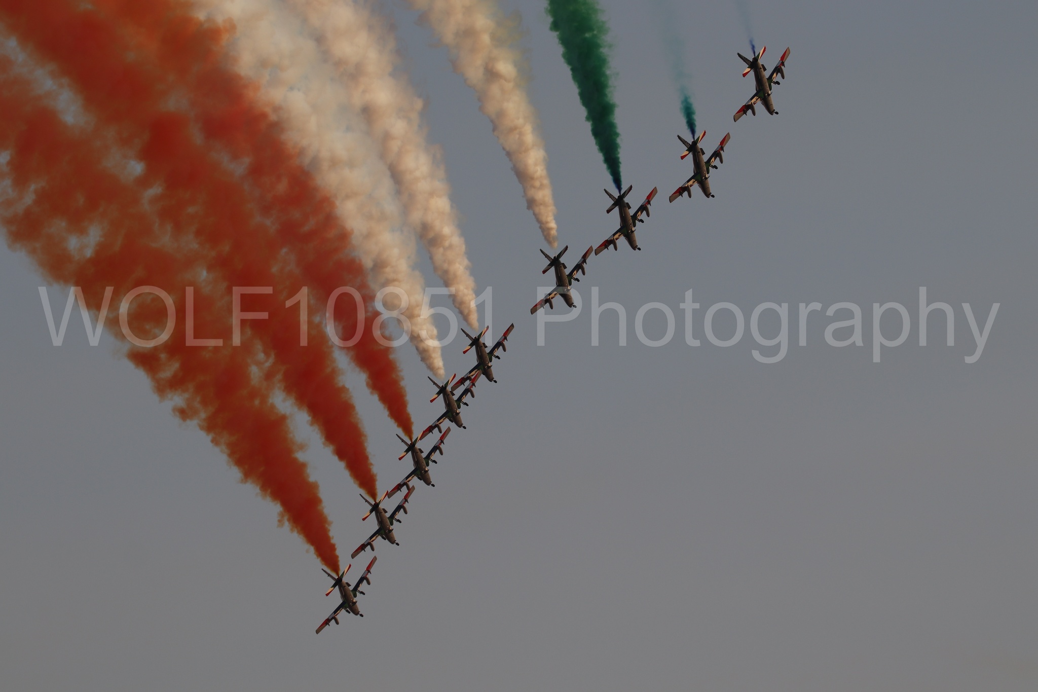 Aviation photography by WOLF10851 featuring California Capital Airshow 2024, MB-339 A, Frecce Tricolor.