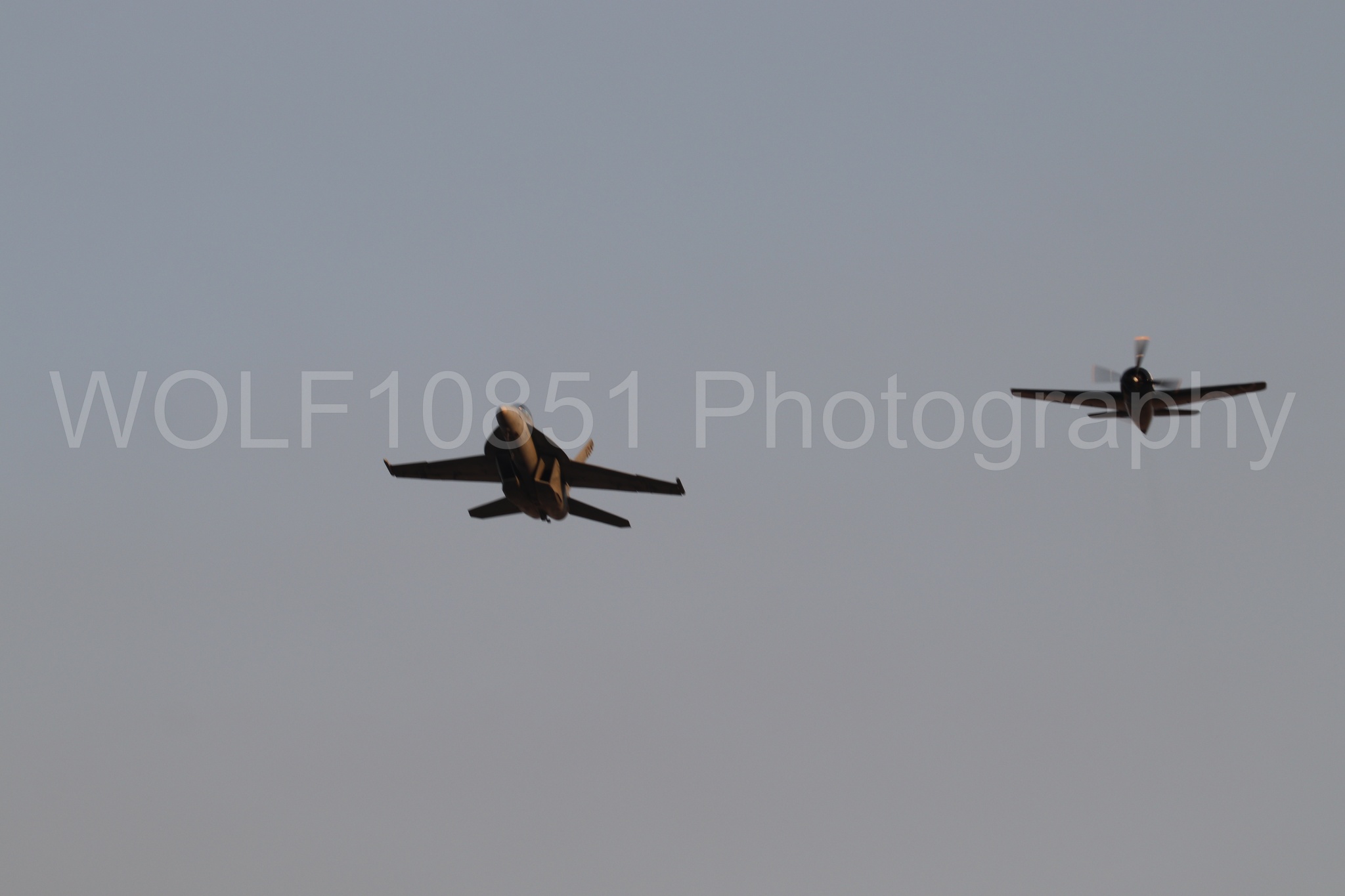 Aviation photography by WOLF10851 featuring FA-18 Super Hornet, f-8f Bearcat, Rhino Demo Team.