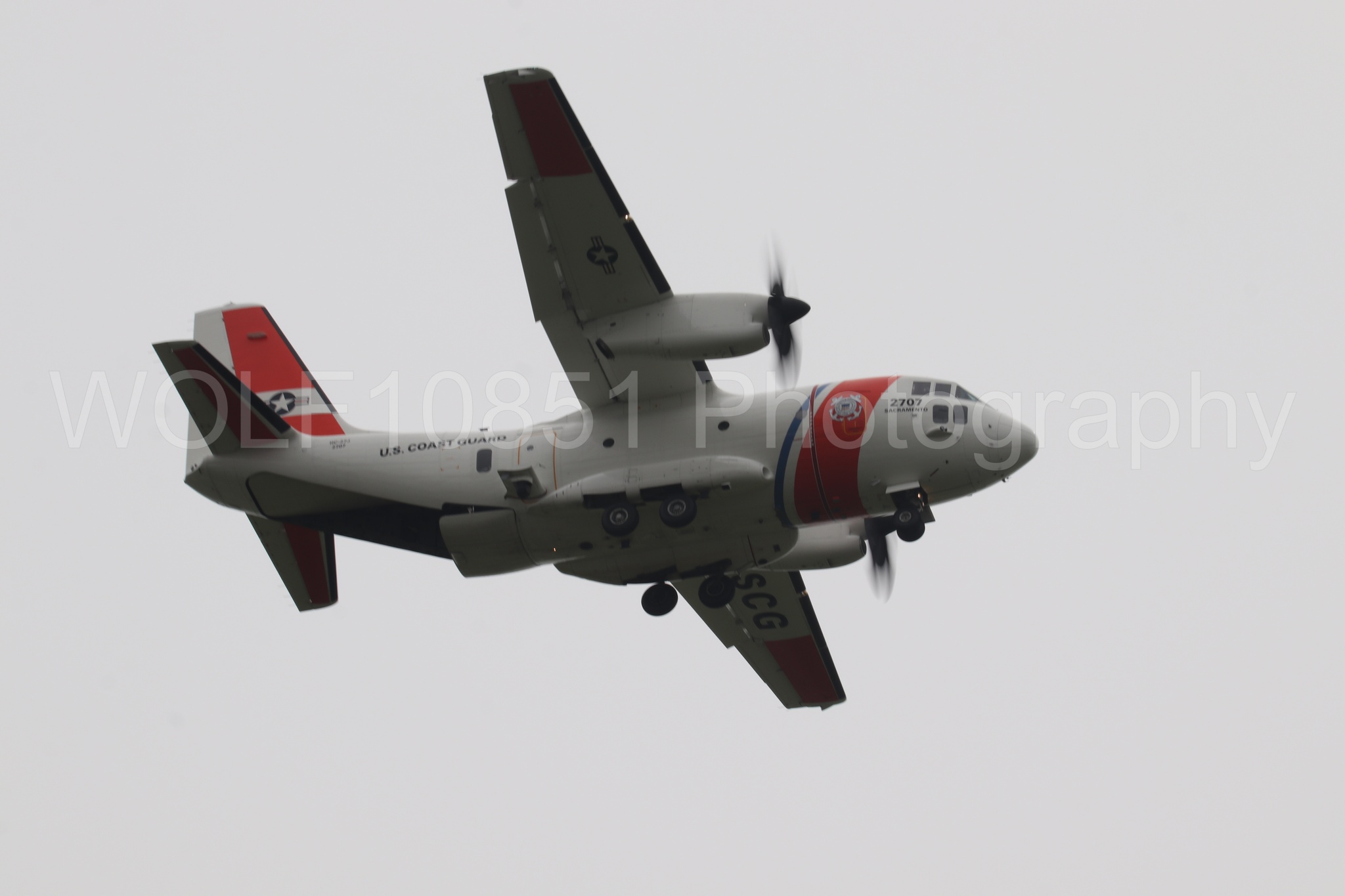 Aviation photography by WOLF10851 featuring USCG, C-27 Spartan, California Capital Airshow 2025.