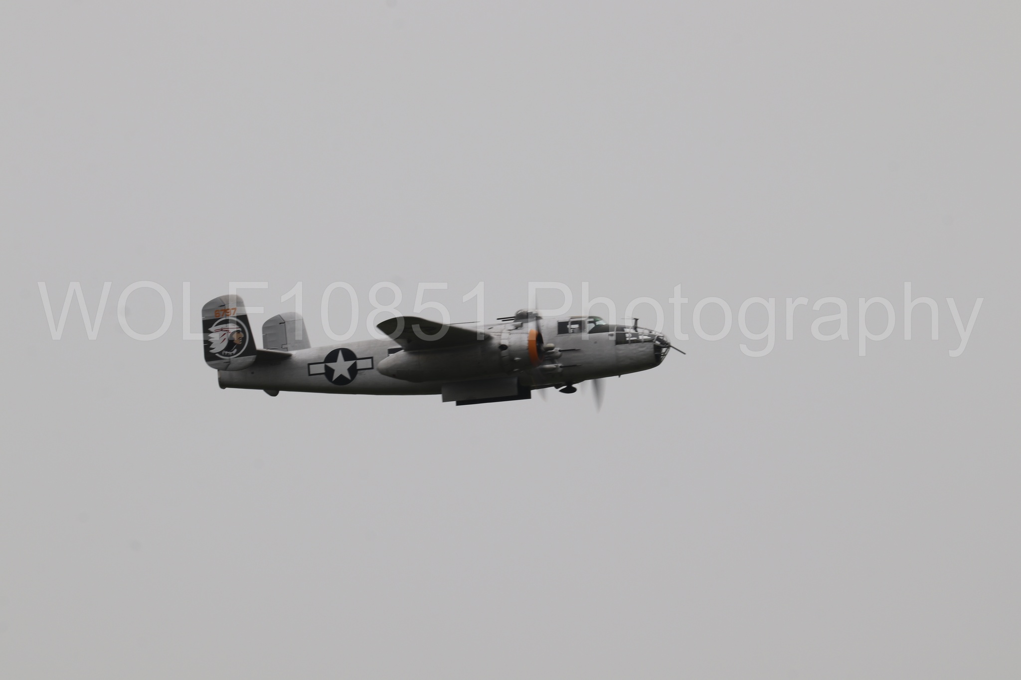 Aviation photography by WOLF10851 featuring B-25 mitchel, California Capital Airshow 2025, Sweet Dreams.