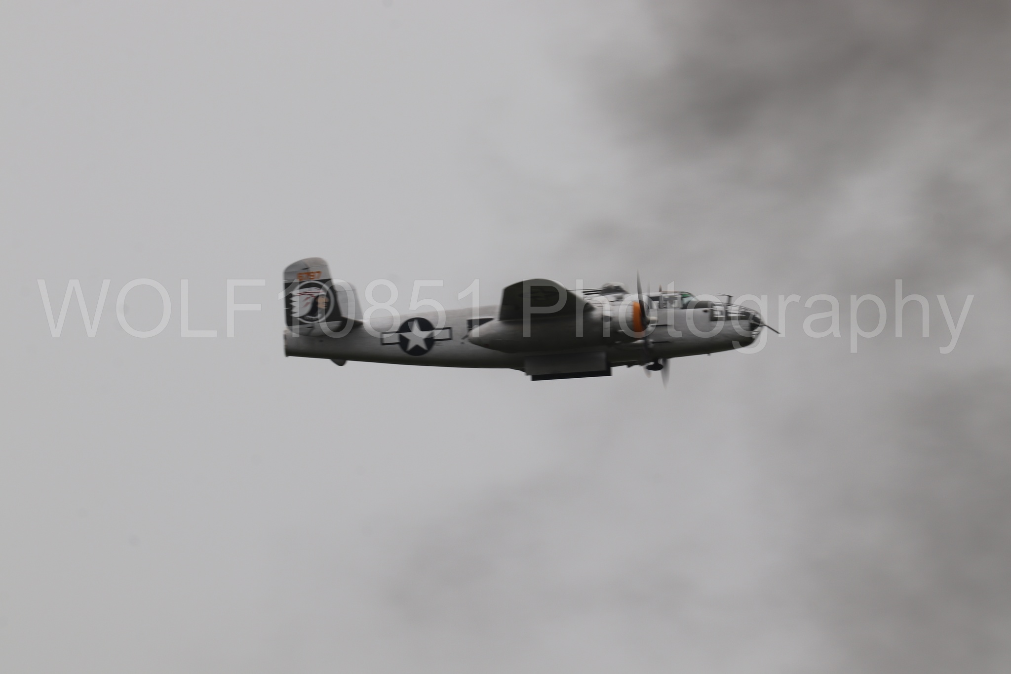 Aviation photography by WOLF10851 featuring B-25 mitchel, California Capital Airshow 2025, Sweet Dreams.