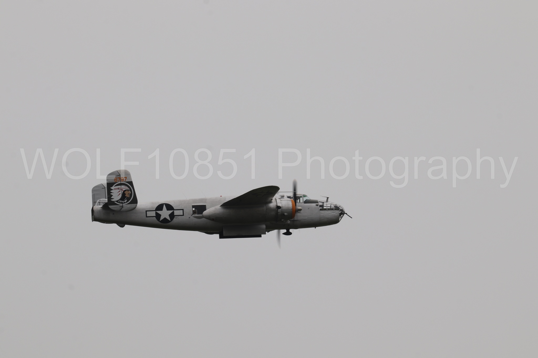 Aviation photography by WOLF10851 featuring B-25 mitchel, California Capital Airshow 2025, Sweet Dreams.