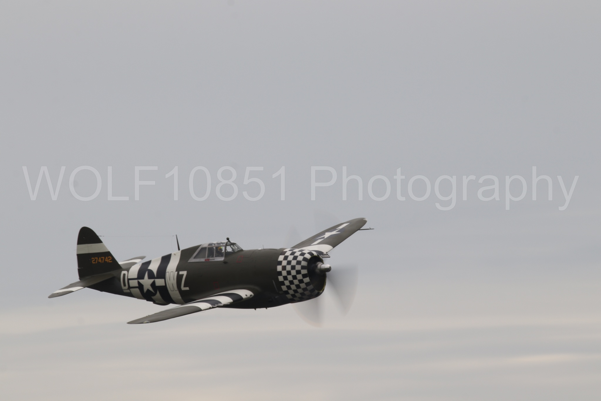 Aviation photography by WOLF10851 featuring P-47 Thunderbolt, California Capital Airshow 2025.