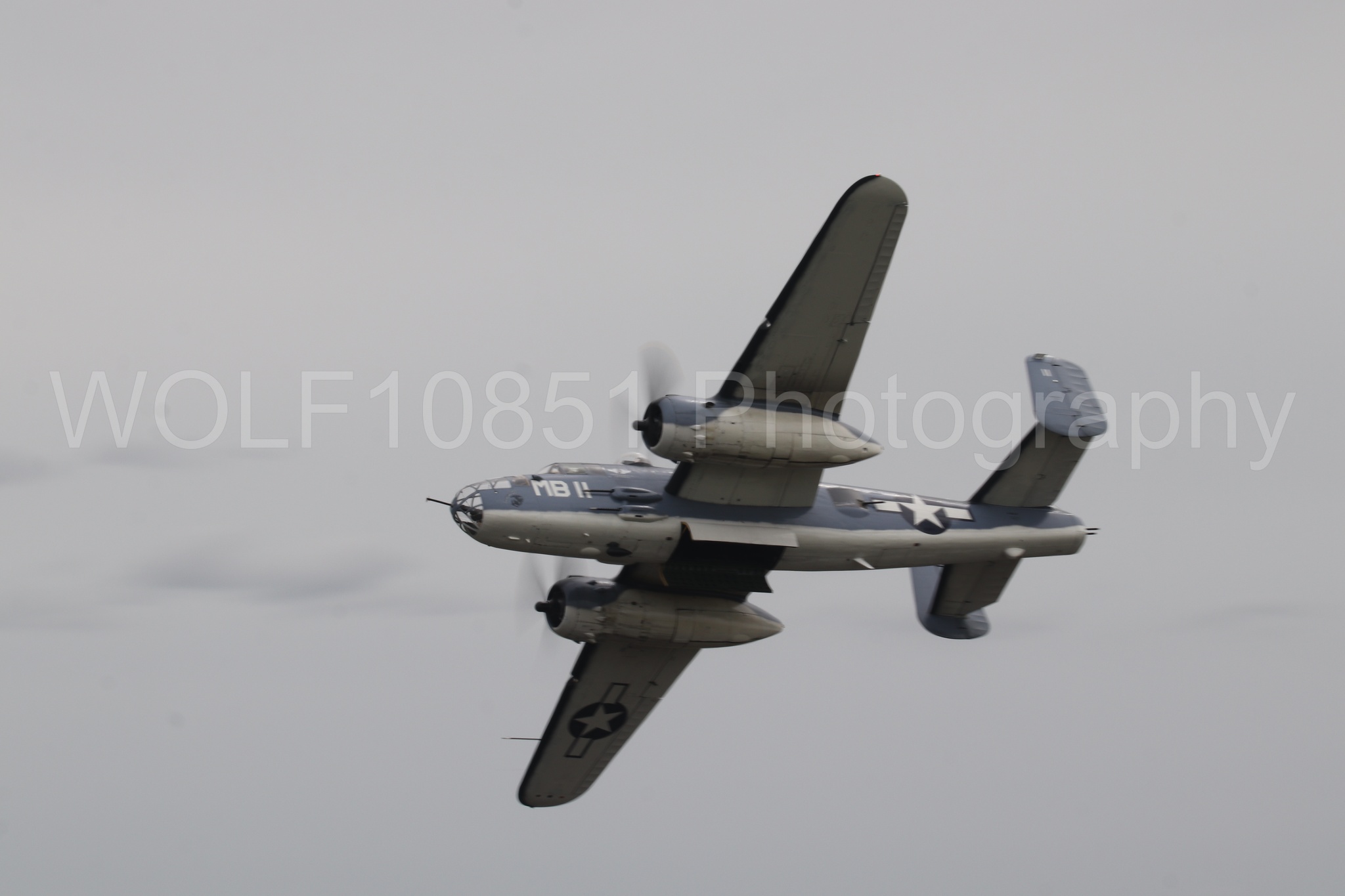 Aviation photography by WOLF10851 featuring Semper Fi, PBJ-1J, California Capital Airshow 2025.