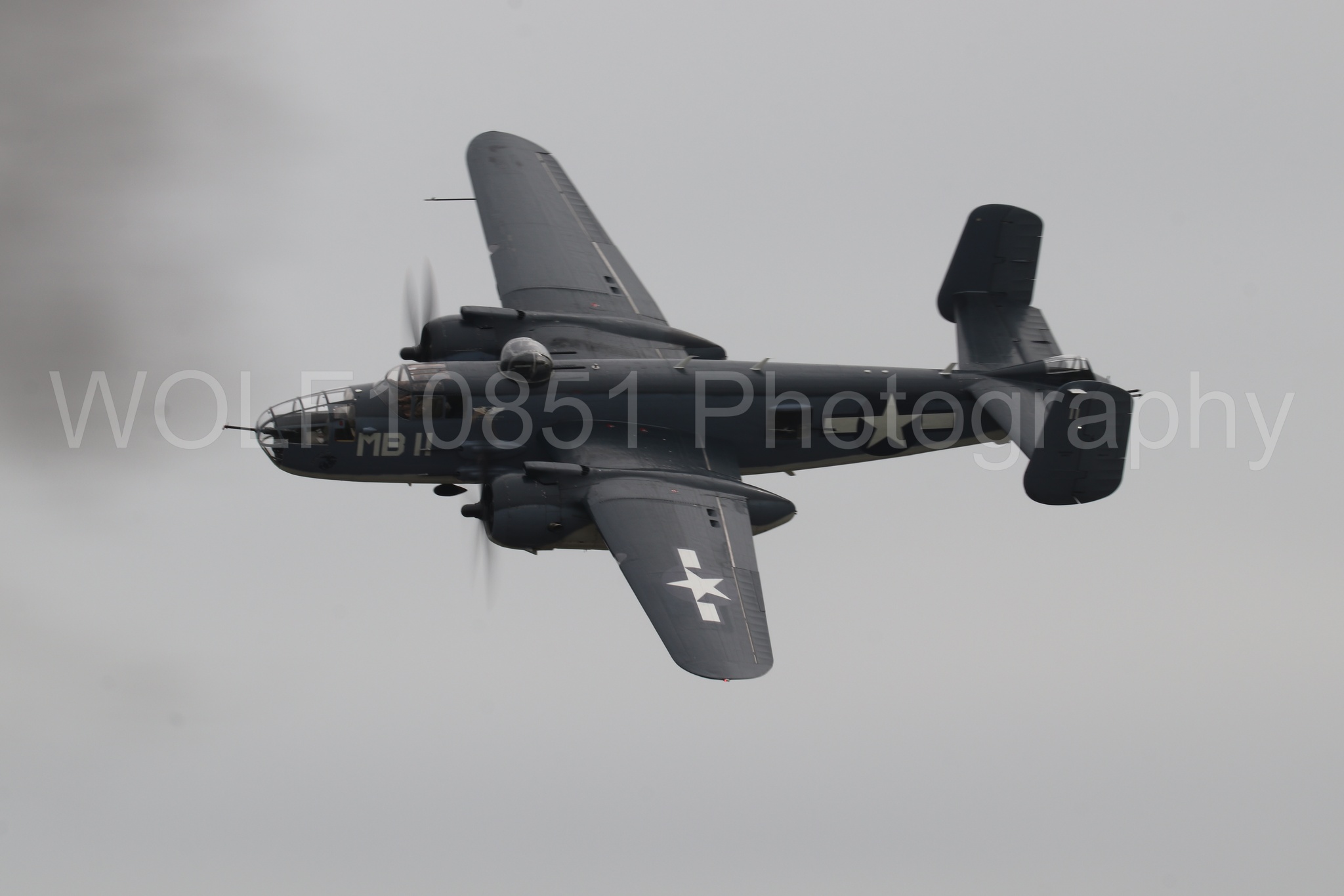 Aviation photography by WOLF10851 featuring Semper Fi, PBJ-1J, California Capital Airshow 2025.
