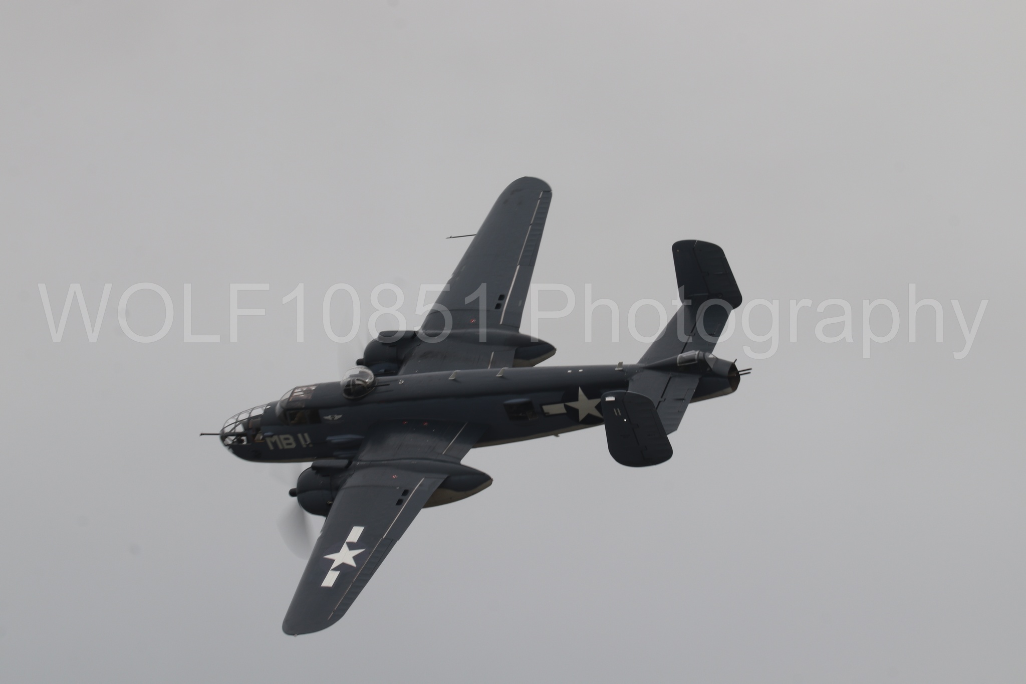 Aviation photography by WOLF10851 featuring Semper Fi, PBJ-1J, California Capital Airshow 2025.