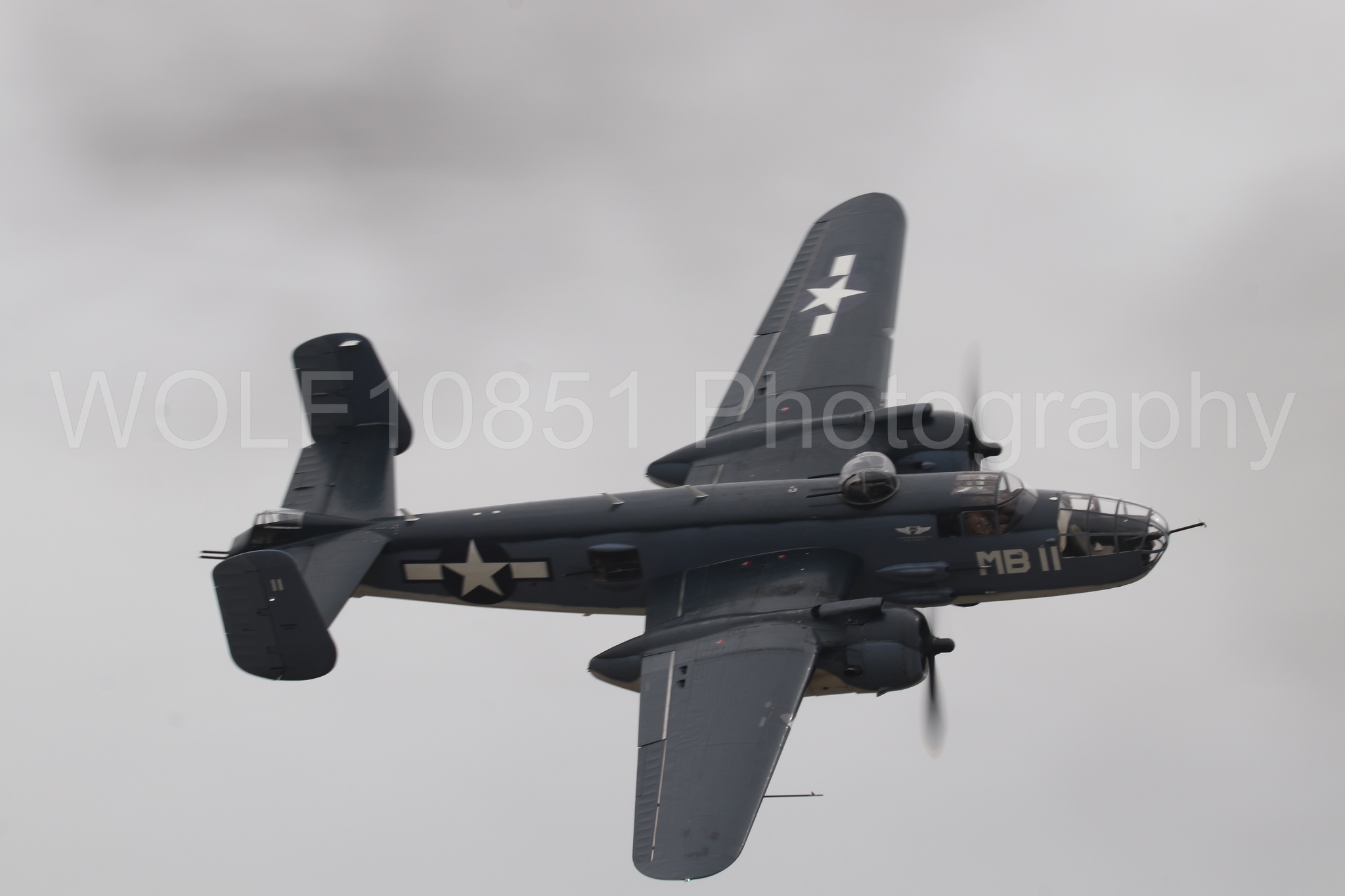 Aviation photography by WOLF10851 featuring Semper Fi, PBJ-1J, California Capital Airshow 2025.