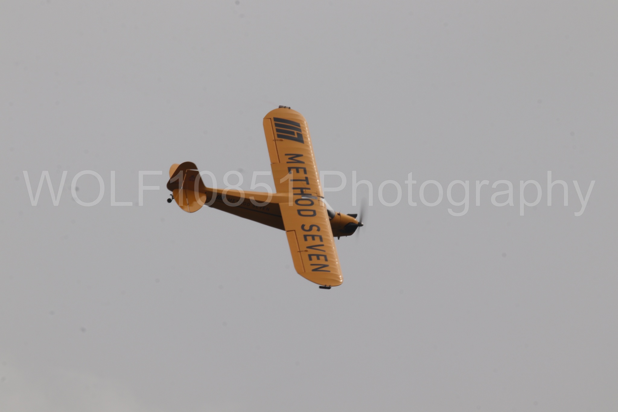 Aviation photography by WOLF10851 featuring Piper J-3 Cub, Tucker Air Patrol, California Capital Airshow 2025.