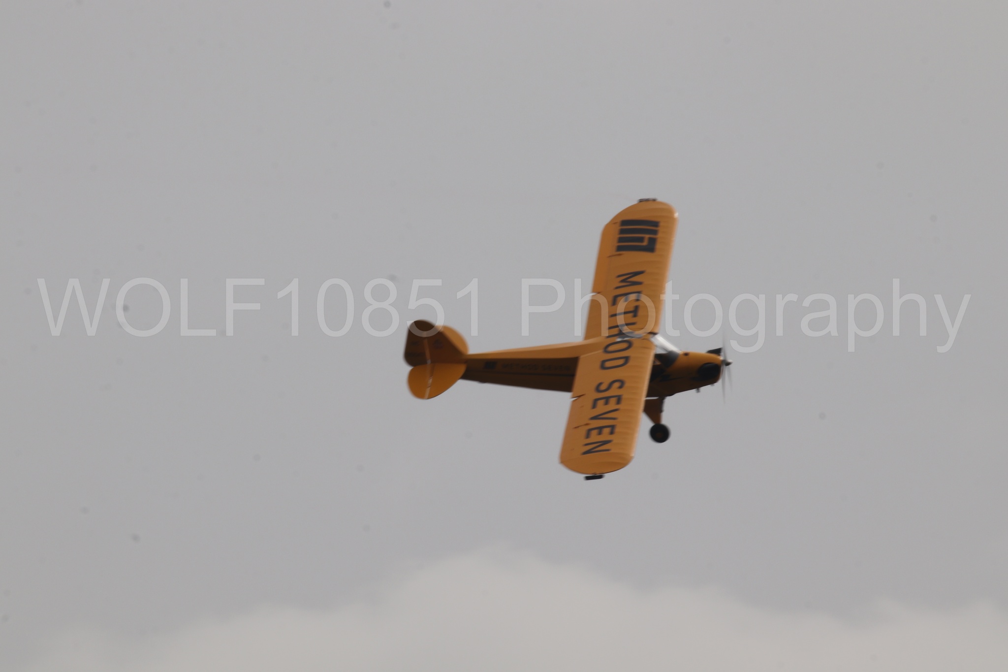 Aviation photography by WOLF10851 featuring Piper J-3 Cub, Tucker Air Patrol, California Capital Airshow 2025.