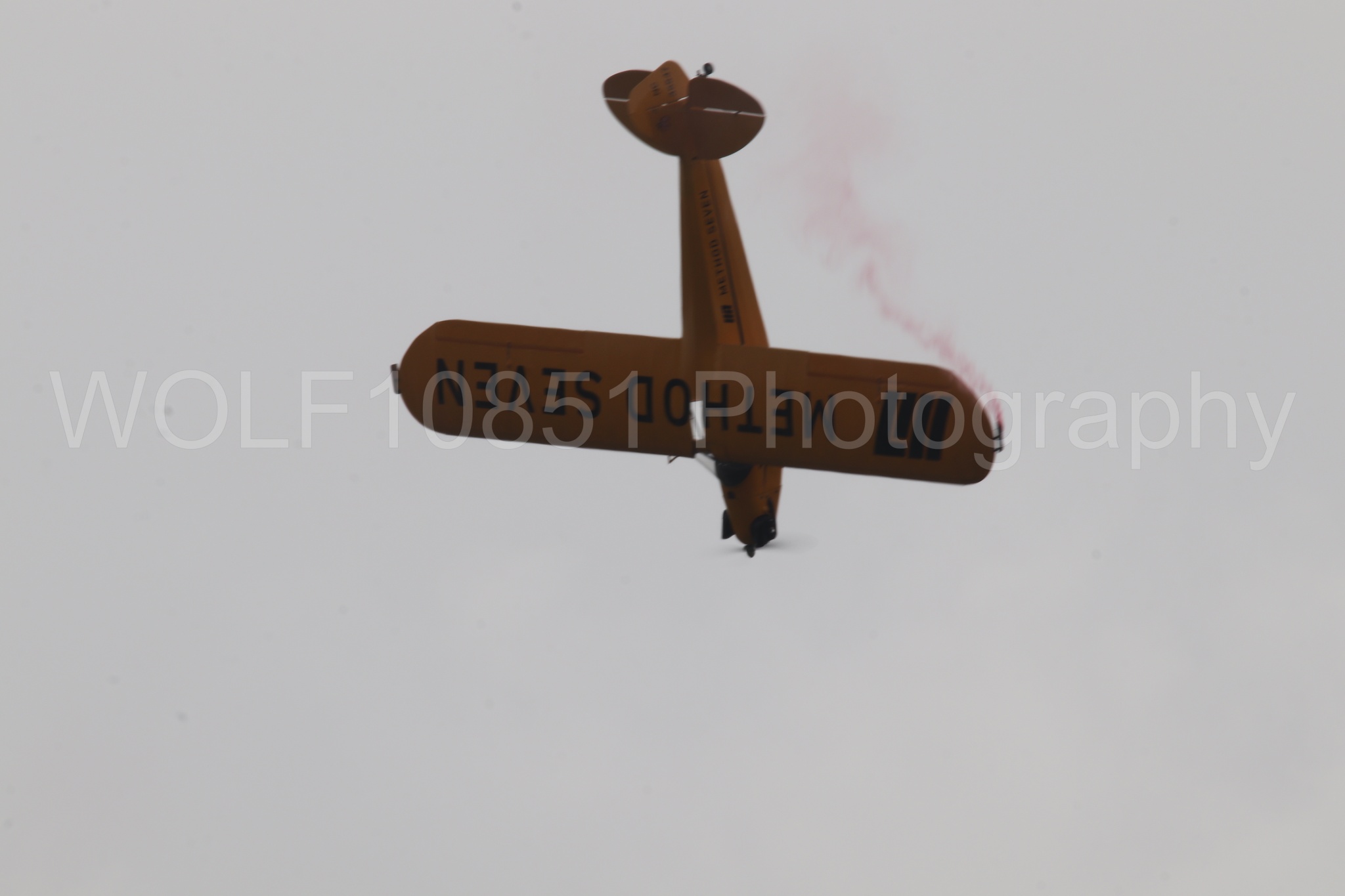 Aviation photography by WOLF10851 featuring Piper J-3 Cub, Tucker Air Patrol, California Capital Airshow 2025.