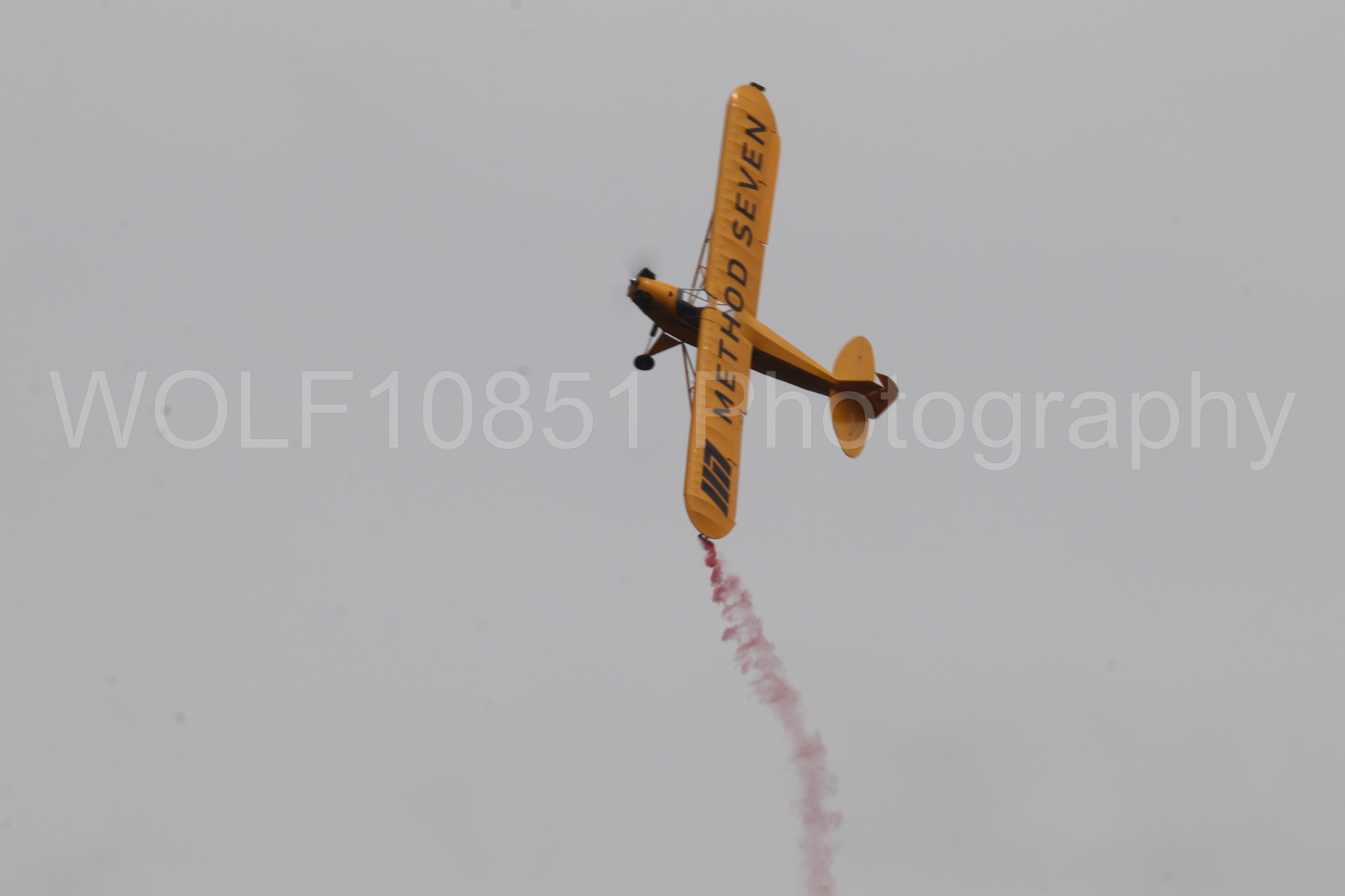 Aviation photography by WOLF10851 featuring Piper J-3 Cub, Tucker Air Patrol, California Capital Airshow 2025.