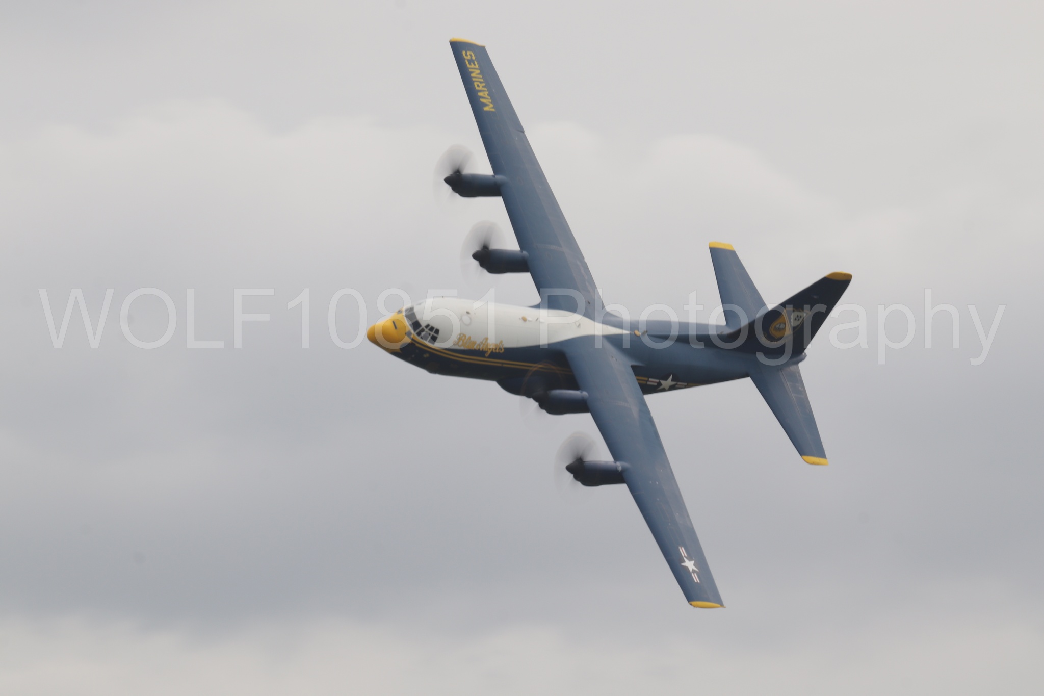 Aviation photography by WOLF10851 featuring Blue Angels, C-130 Hercules, Blue and Gold, California Capital Airshow 2025, Fat Albert.