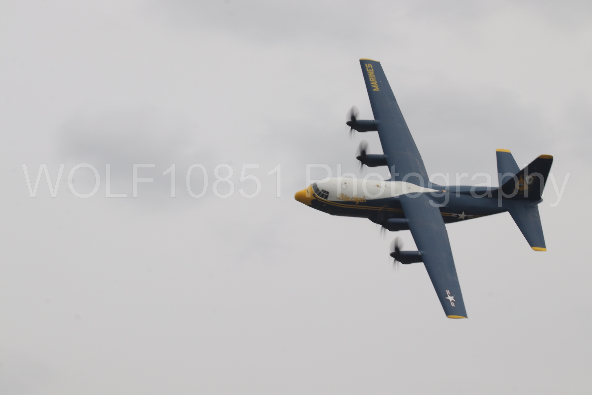 Aviation photography by WOLF10851 featuring Blue Angels, C-130 Hercules, Blue and Gold, California Capital Airshow 2025, Fat Albert.