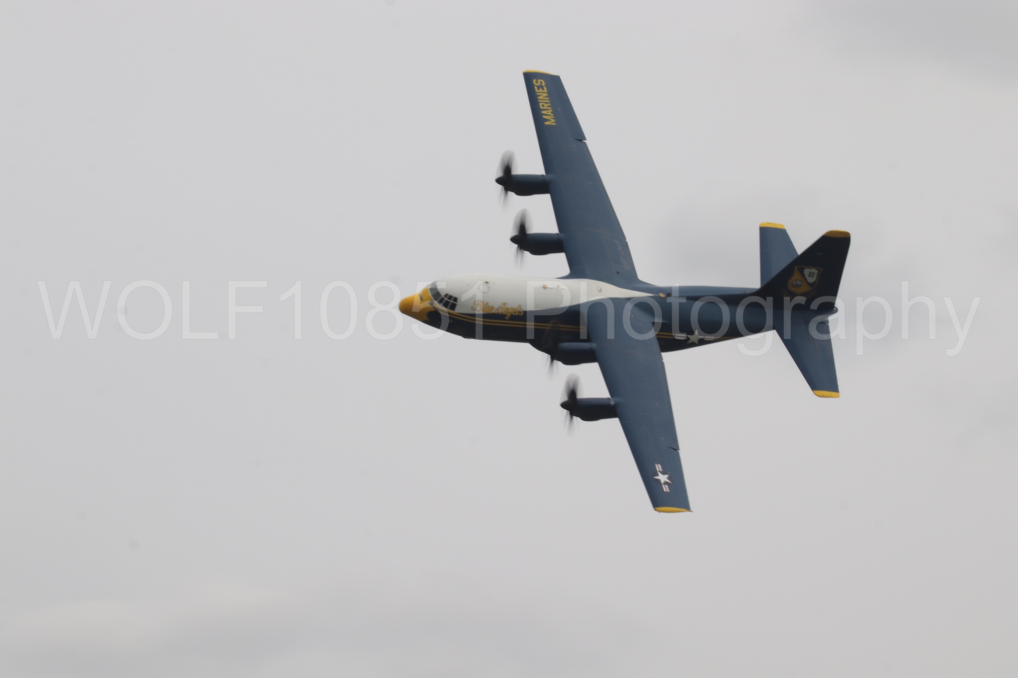 Aviation photography by WOLF10851 featuring Blue Angels, C-130 Hercules, Blue and Gold, California Capital Airshow 2025, Fat Albert.
