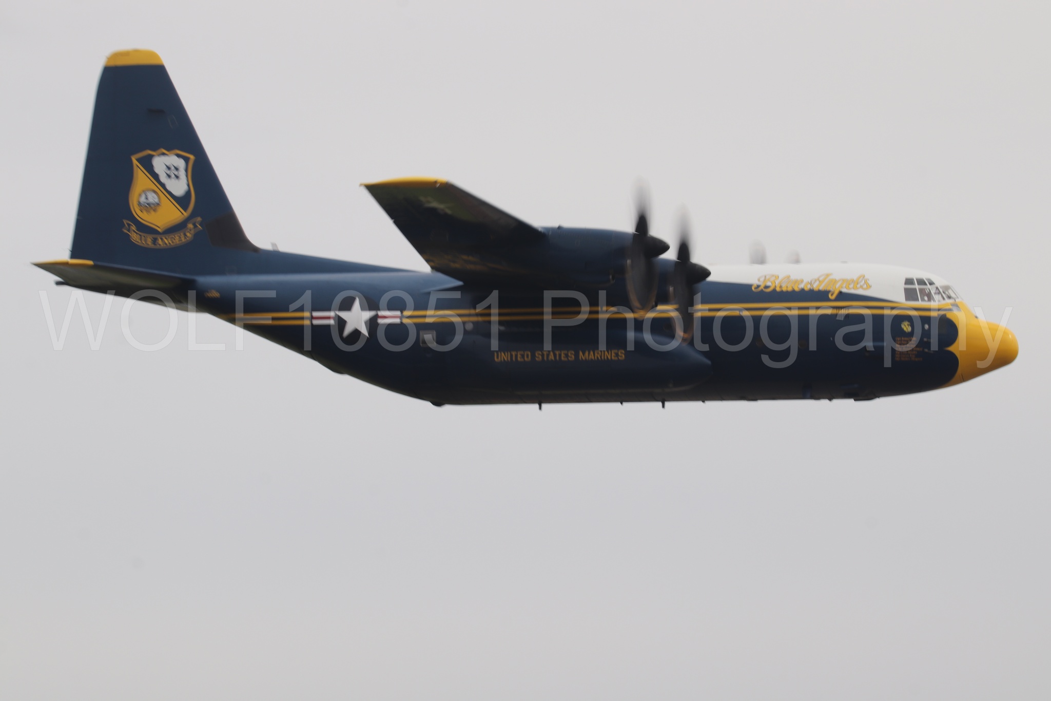 Aviation photography by WOLF10851 featuring Blue Angels, C-130 Hercules, Blue and Gold, California Capital Airshow 2025, Fat Albert.