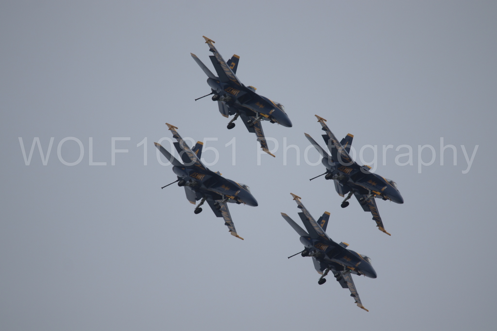Aviation photography by WOLF10851 featuring FA-18 Super Hornet, Blue Angels, Blue and Gold, California Capital Airshow 2025.