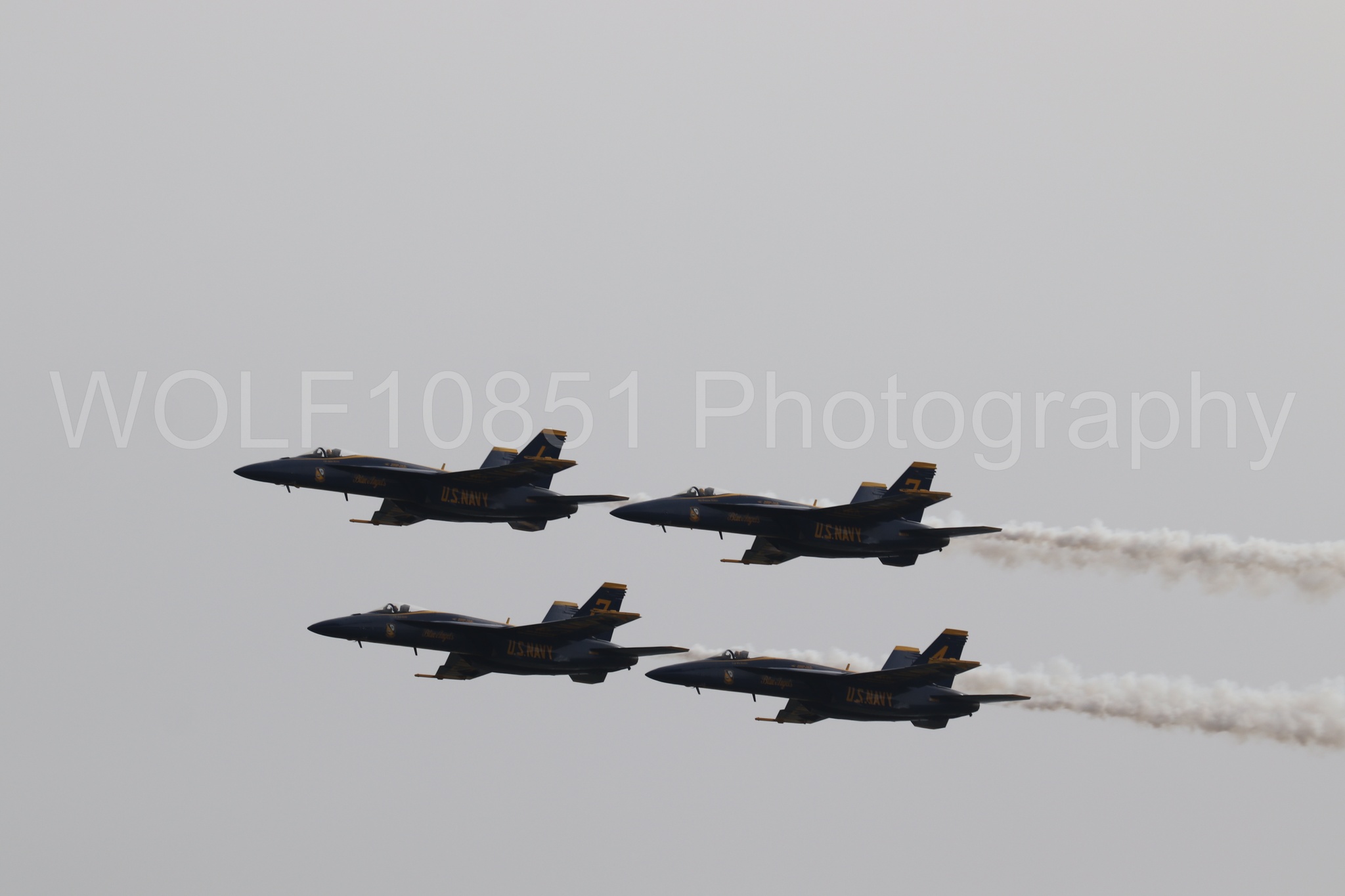 Aviation photography by WOLF10851 featuring FA-18 Super Hornet, Blue Angels, Blue and Gold, California Capital Airshow 2025.